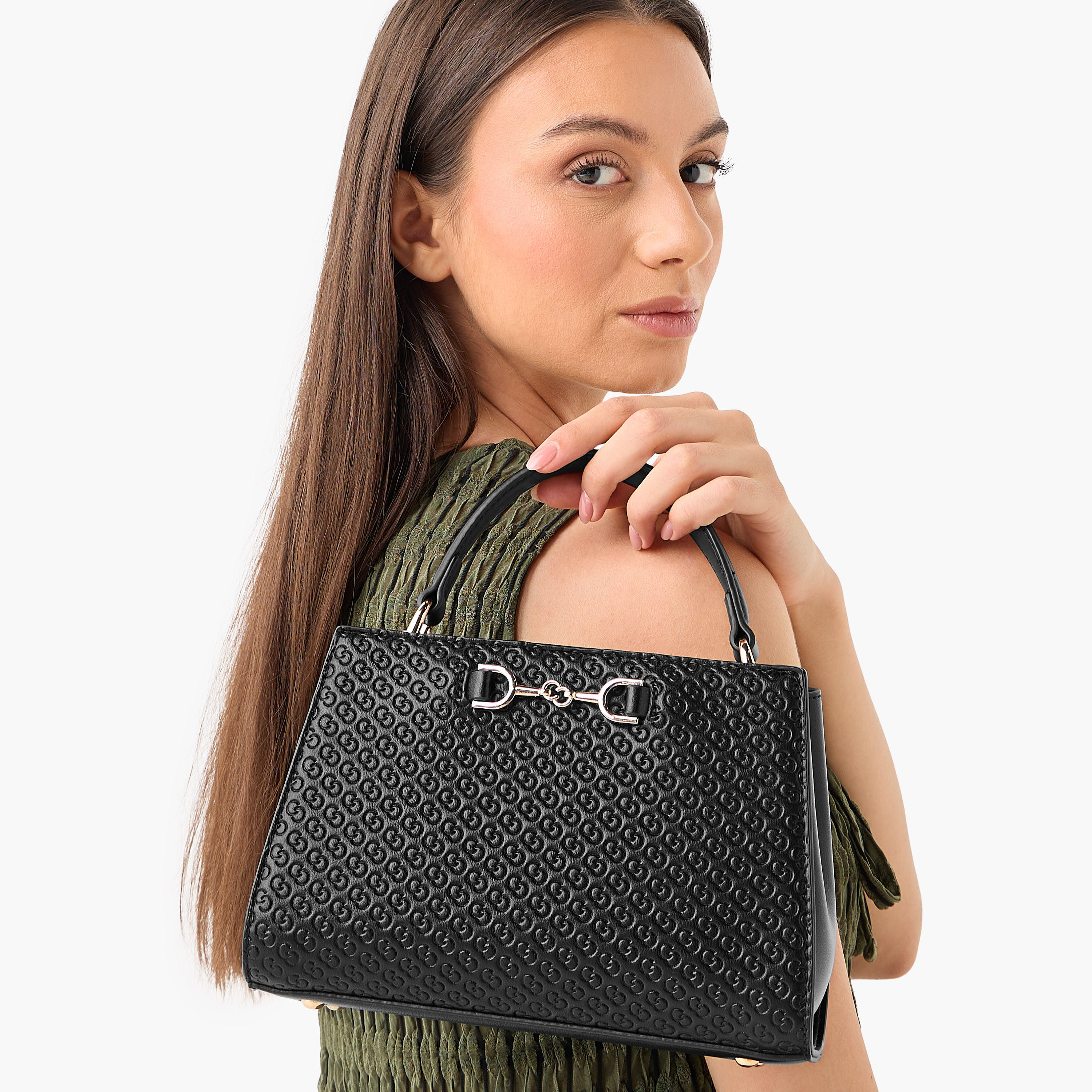 شنطة توتي بمقبض ونقوش مونوجرام من سيليست-women-bagsandwallets-handbags-image-2