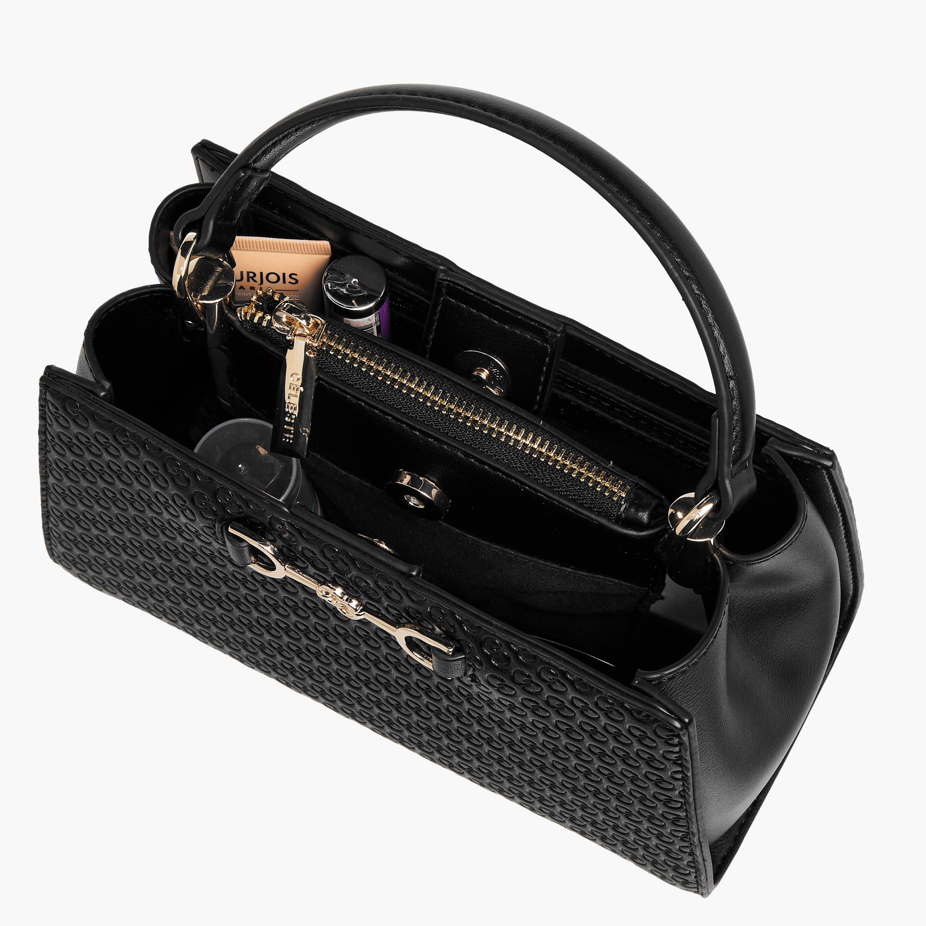 شنطة توتي بمقبض ونقوش مونوجرام من سيليست-women-bagsandwallets-handbags-image-9
