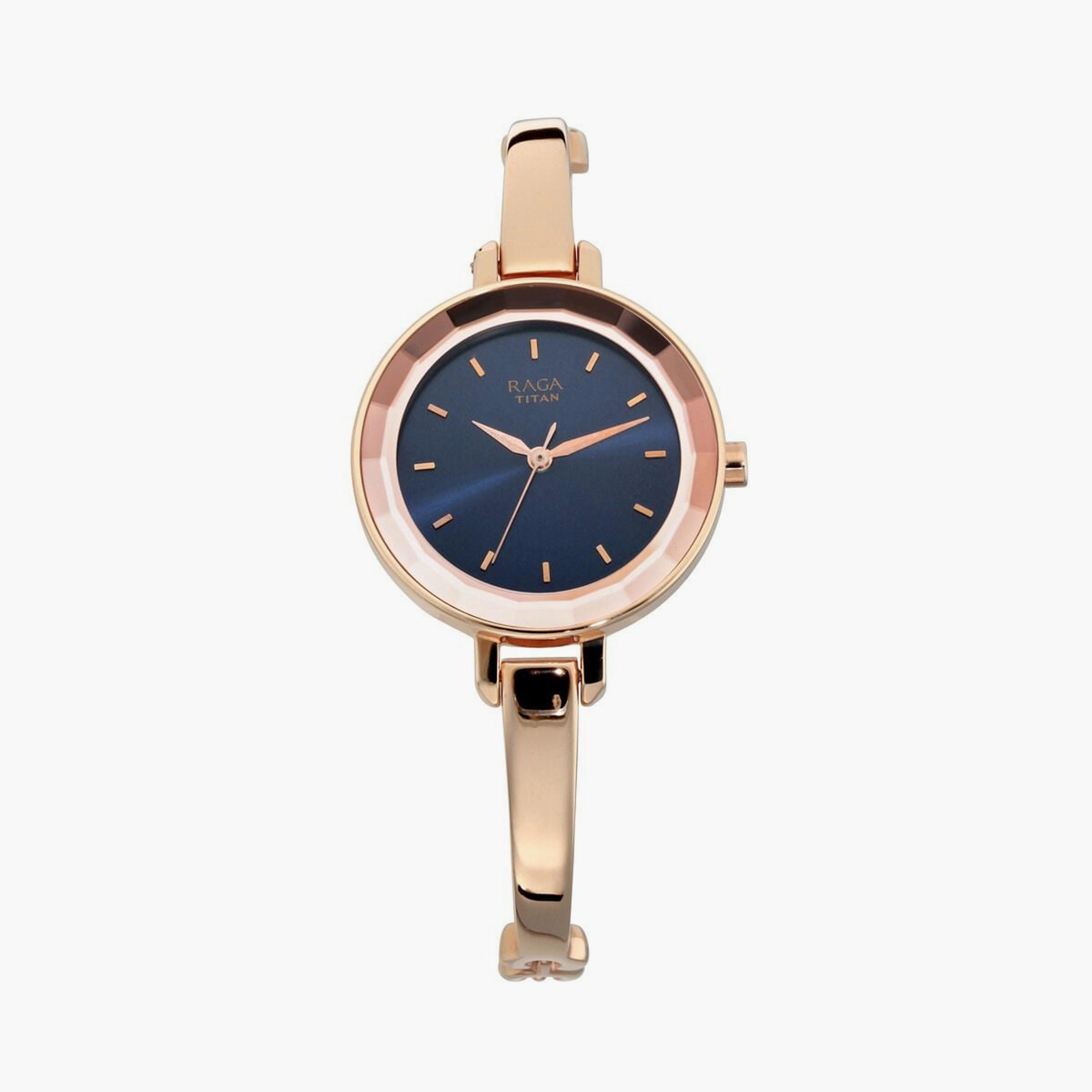 Titan Women's 28 MM Rose Gold Analog Stainless Steel Watch | 2575WM02-women-watchesandjewellery-watches-image-1