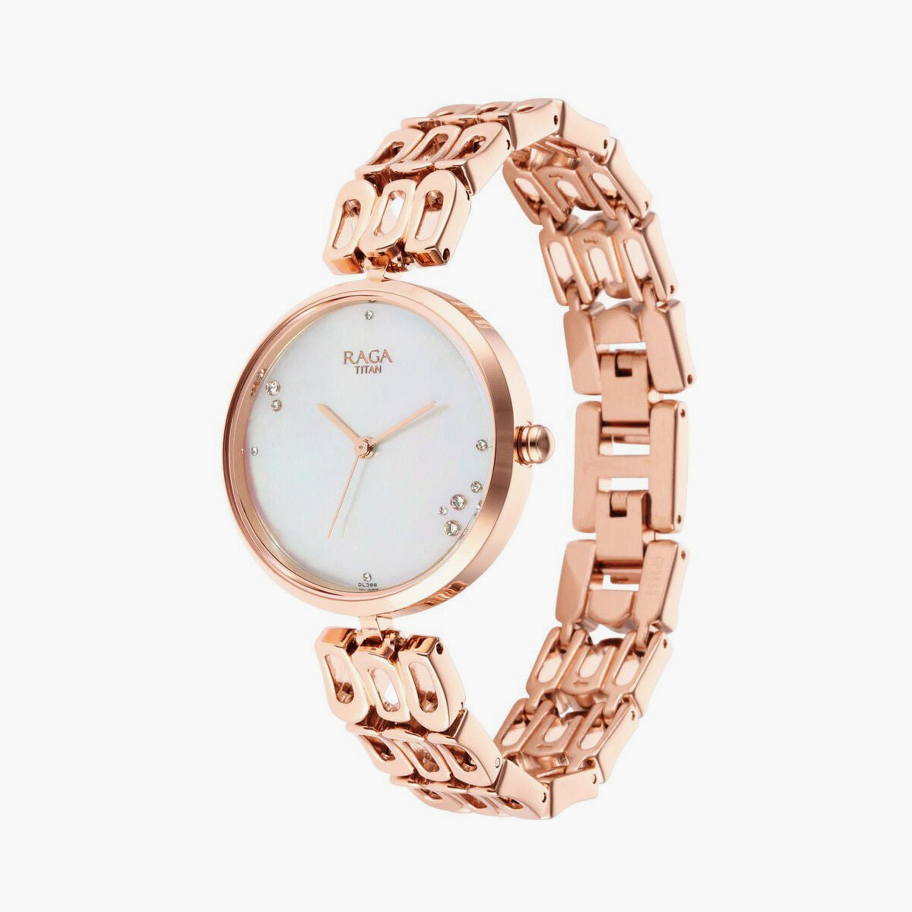 Titan Women's 33 MM Rose Gold Analog Stainless Steel Watch | 2659WM01-women-watchesandjewellery-watches-image-2
