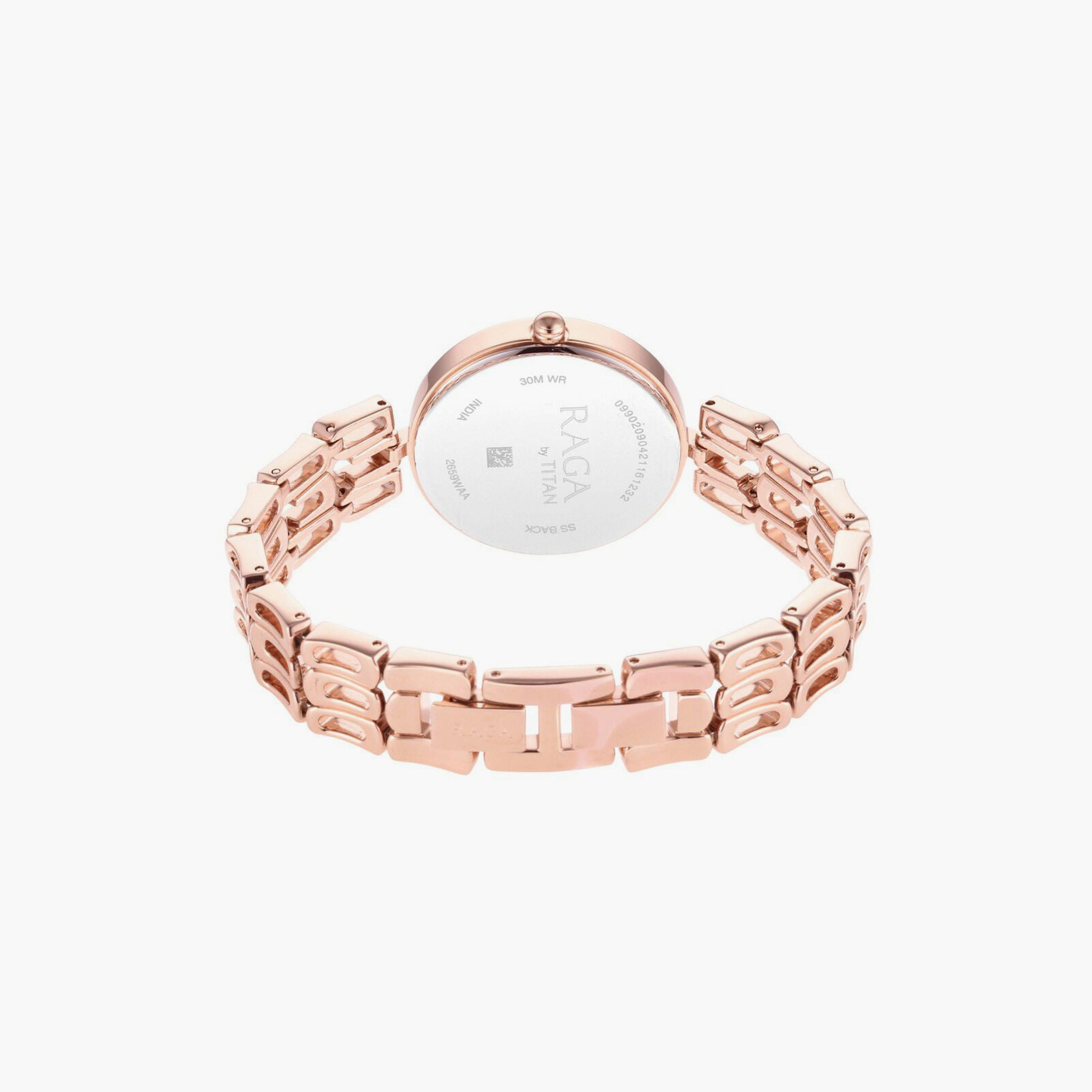 Titan Women's 33 MM Rose Gold Analog Stainless Steel Watch | 2659WM01-women-watchesandjewellery-watches-image-3