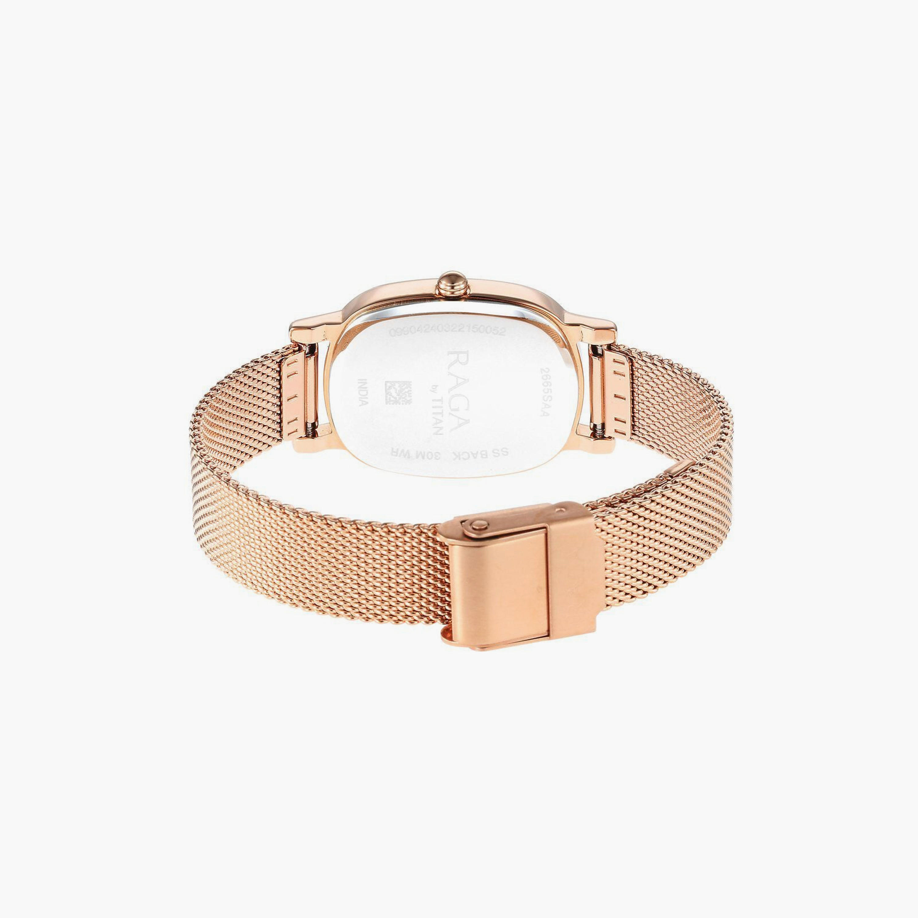 Titan Women's 24 MM Rose Gold Analog Stainless Steel Watch | 2665WM01-women-watchesandjewellery-watches-image-3