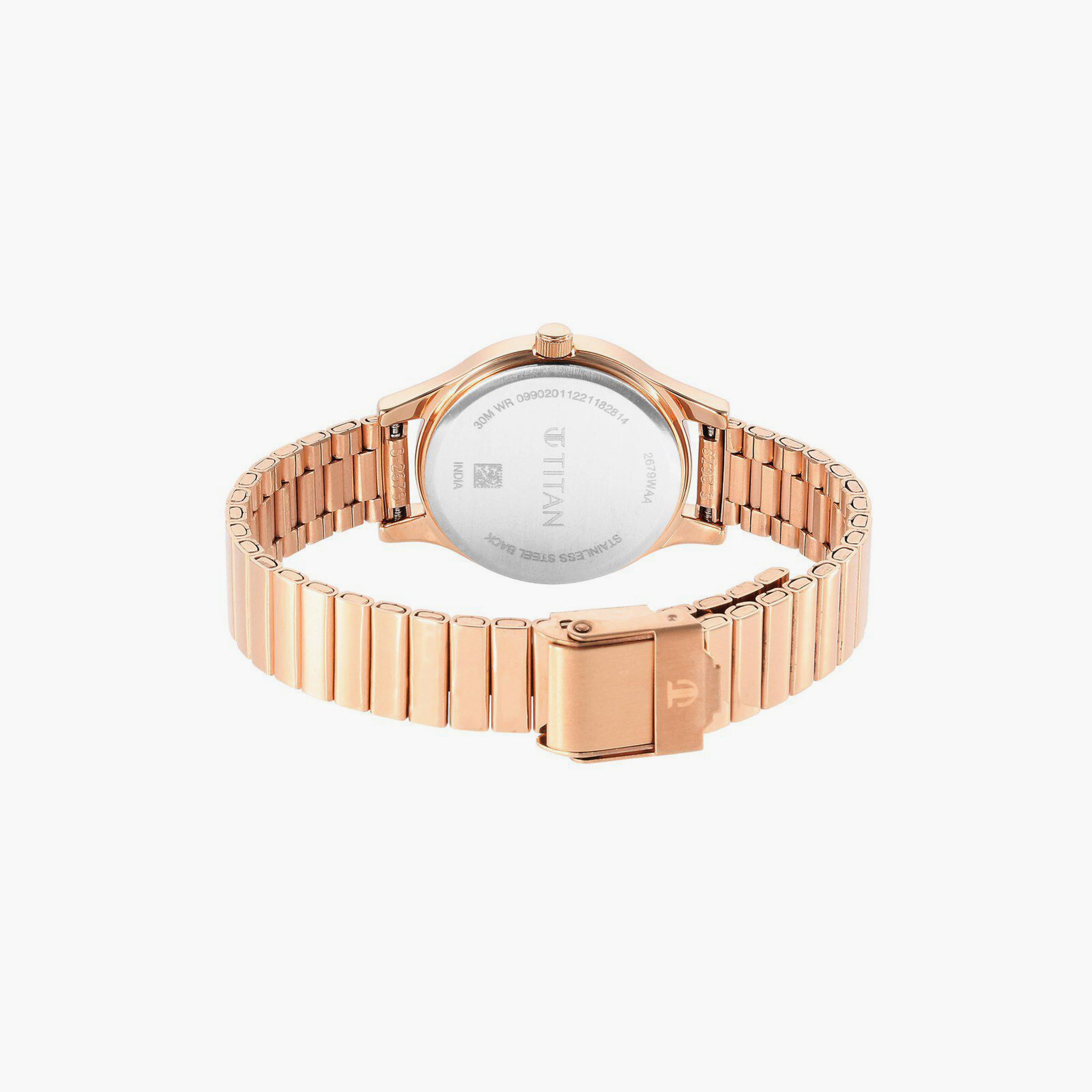 Titan Women's 30 MM Rose Gold Analog Stainless Steel Watch | 2679WM01-women-watchesandjewellery-watches-image-3