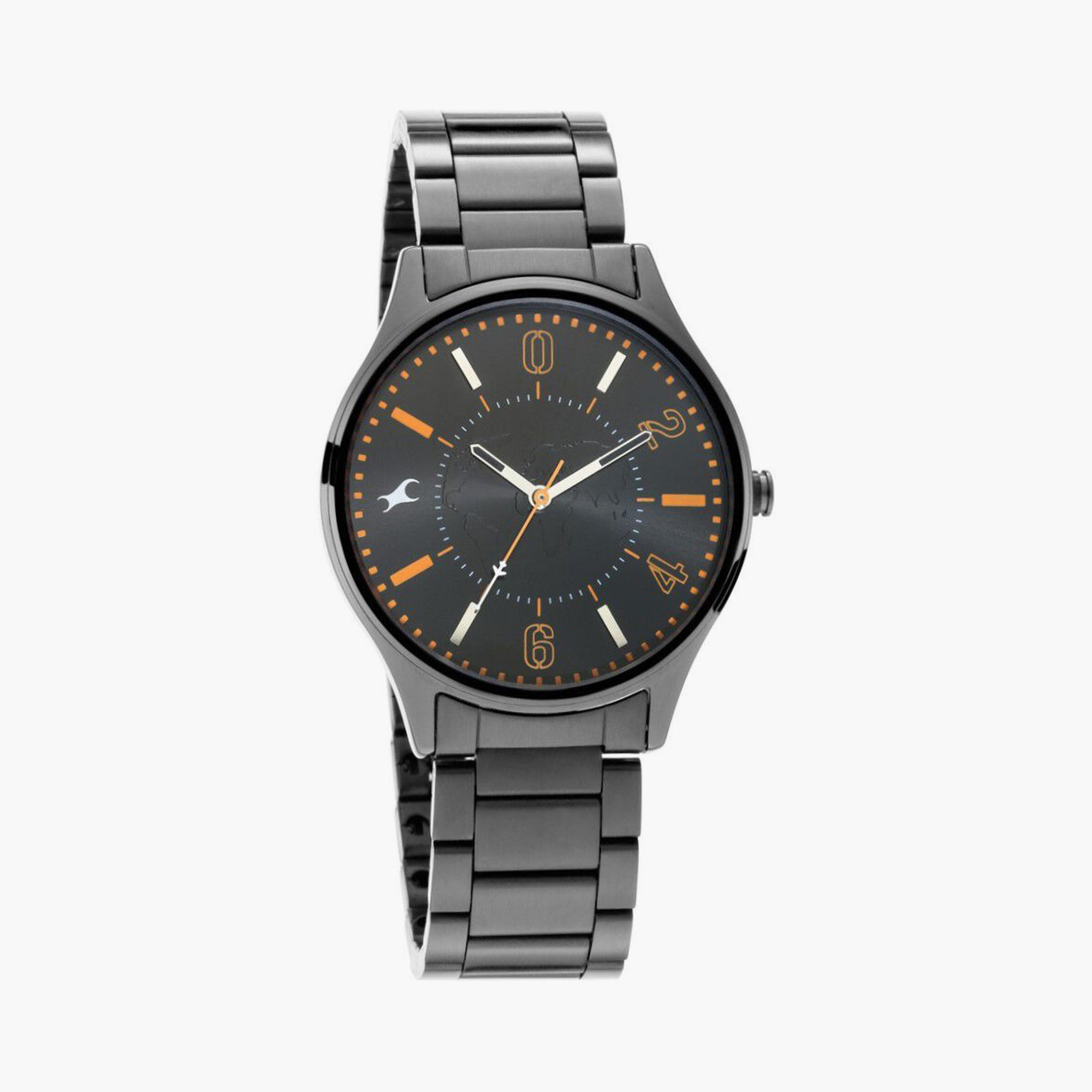 Fastrack Men's 41 MM Black Analog Stainless Steel Watch | 3237NM01-men-watchesandjewellery-watches-image-4
