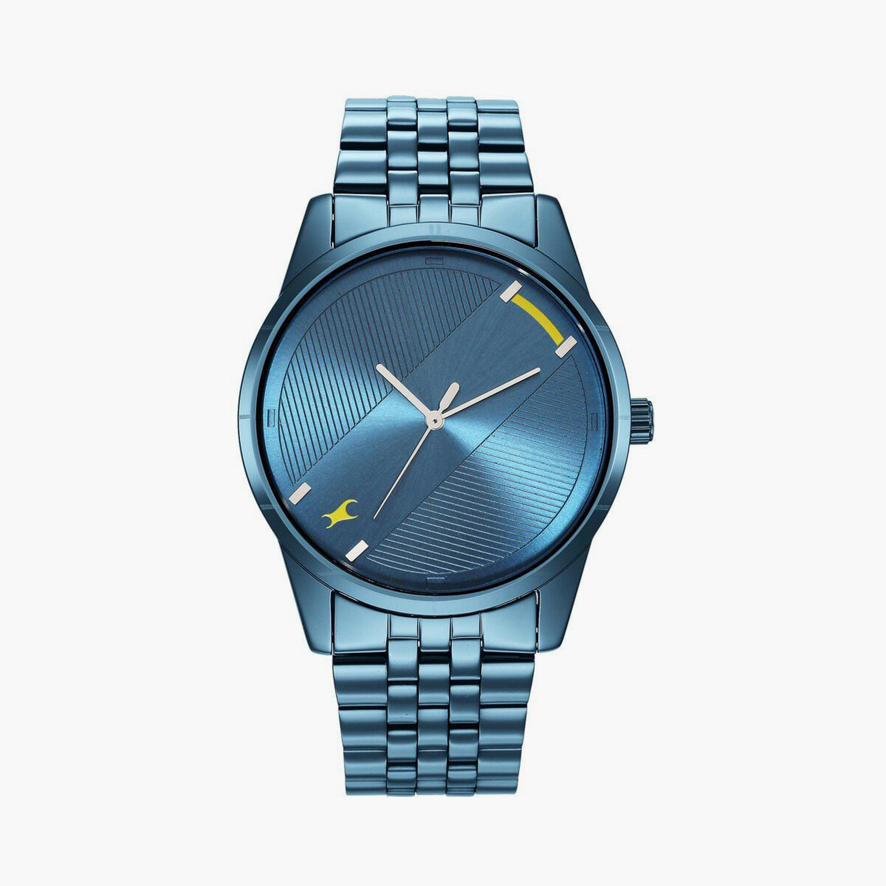 ساعة يد رجالية فاستراك بقطر 42 مم أنالوج سوداء ستانلس ستيل | 3277NM01-men-watchesandjewellery-watches-image-6