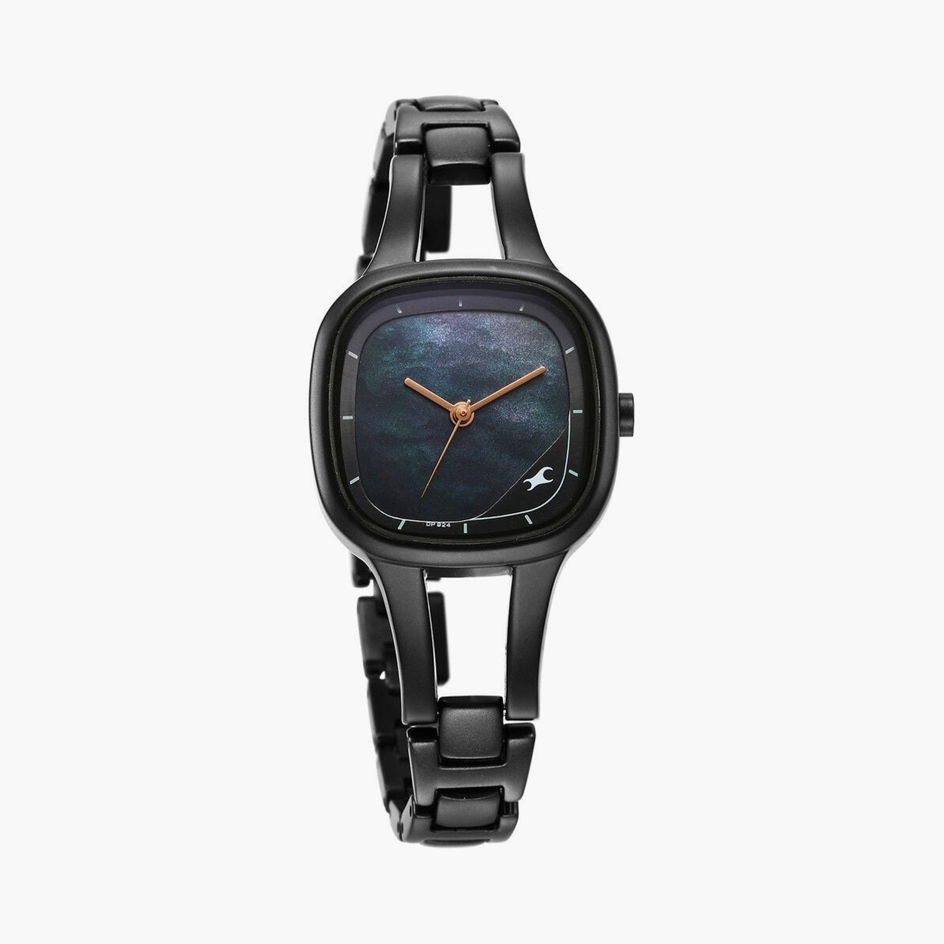Fastrack Women's 28 MM Black Analog Stainless Steel Watch with Bracelet | 6147NM04-women-watchesandjewellery-watches-image-4