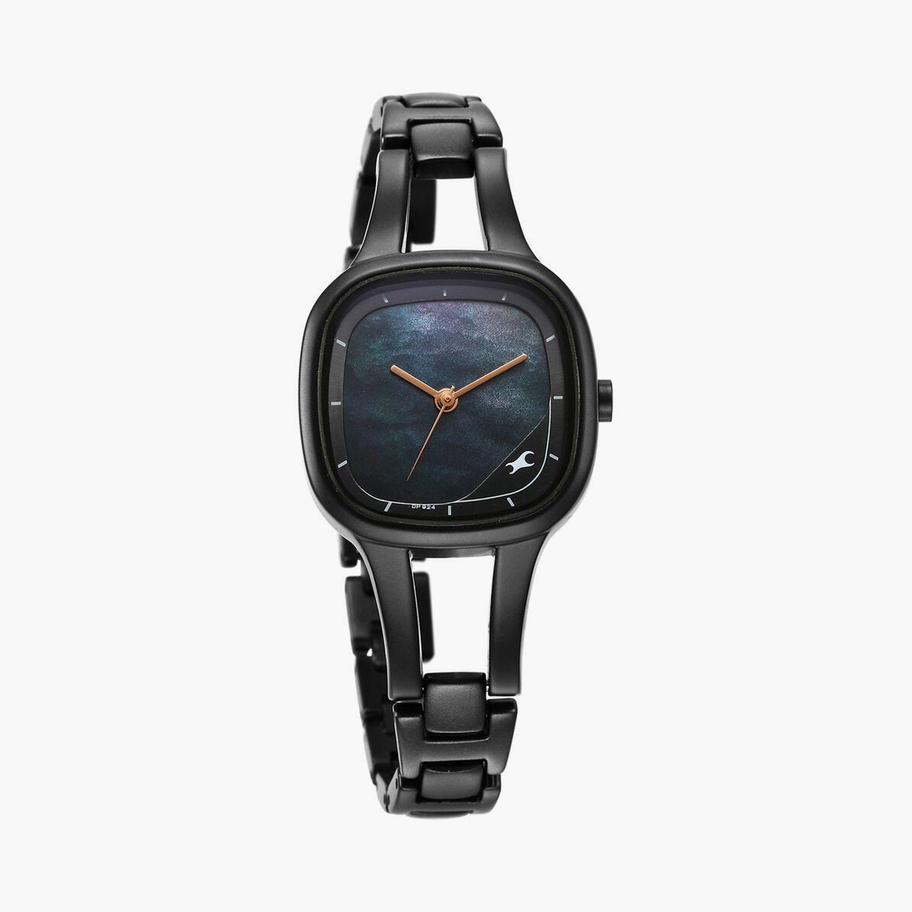 Fastrack Women's 28 MM Black Analog Stainless Steel Watch with Bracelet | 6147NM04-women-watchesandjewellery-watches-image-4