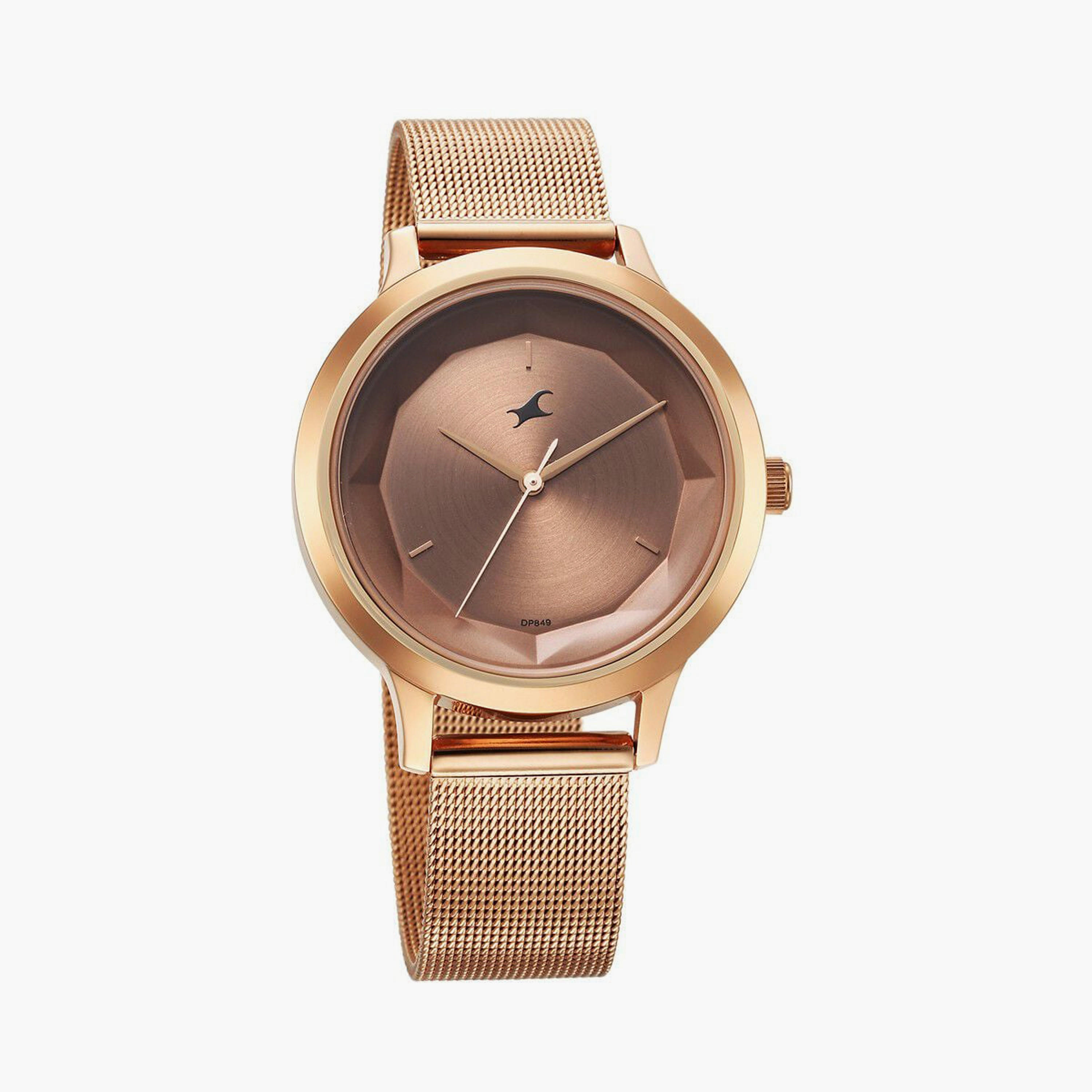 Fastrack Women's 37 MM Rose Gold Analog Stainless Steel Watch | 6210WM04-women-watchesandjewellery-watches-image-4