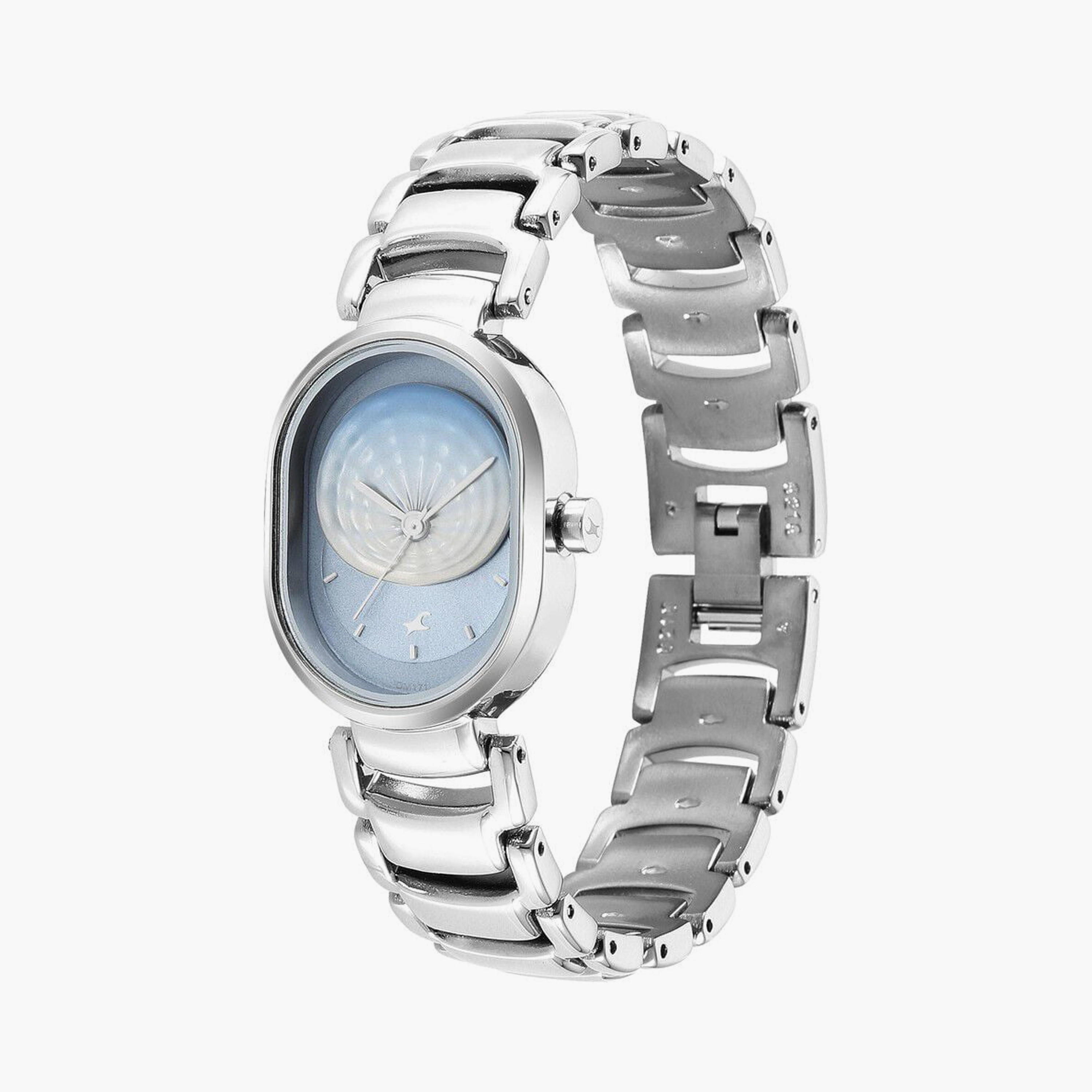 Fastrack Women's 38 MM Silver Analog Stainless Steel Watch | 6274SM01-women-watchesandjewellery-watches-image-2