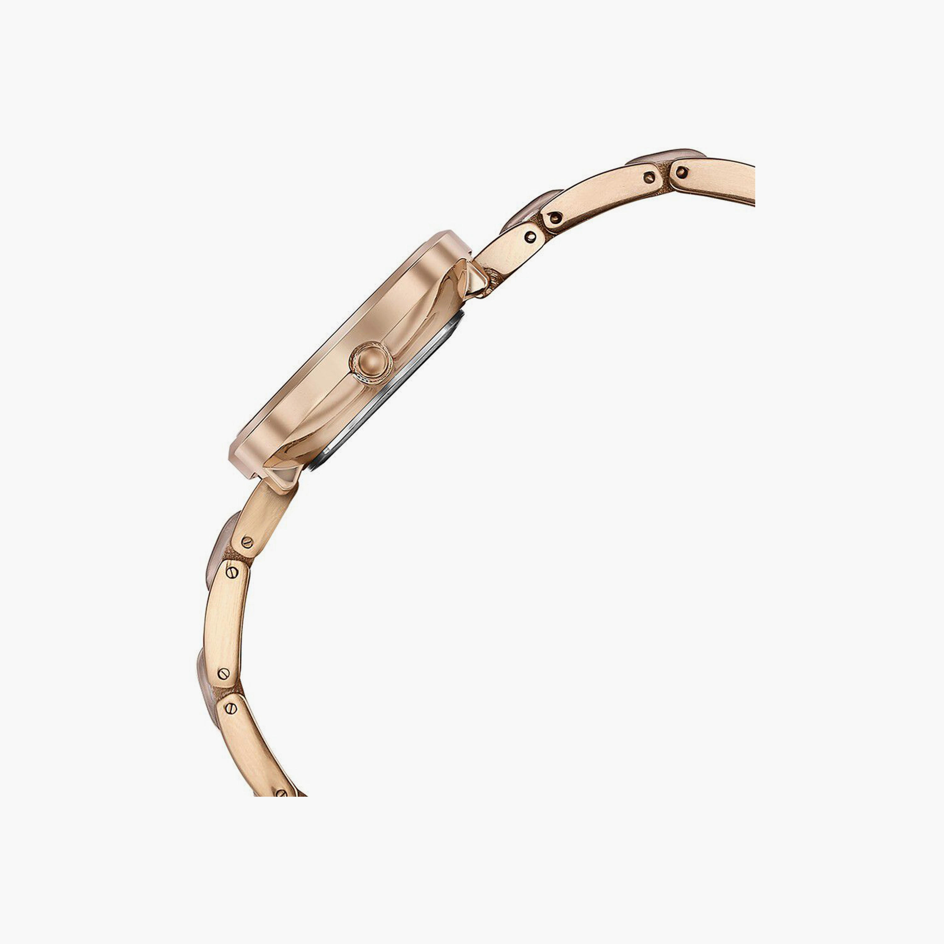 ساعة يد نسائية سوناتا بقطر 30 مم أنالوج سوداء وذهبية وردية ستانلس ستيل | 87064KD01-women-watchesandjewellery-watches-image-9