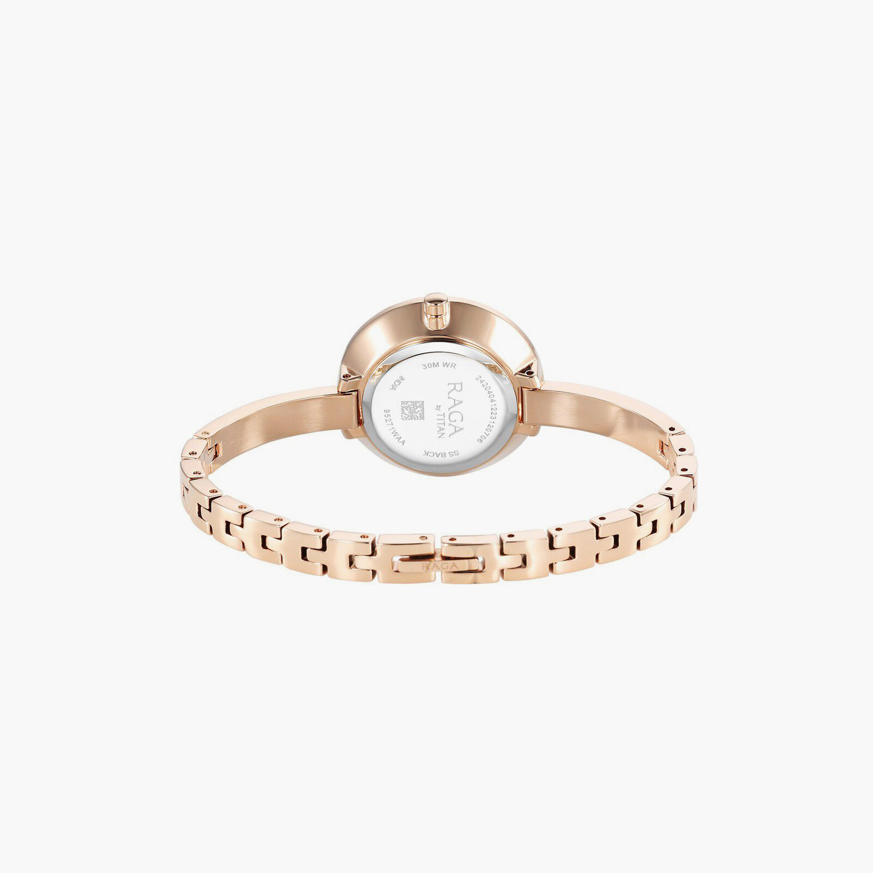 Titan Women's 30 MM Rose Gold Analog Stainless Steel Watch | 95271WM01-women-watchesandjewellery-watches-image-3