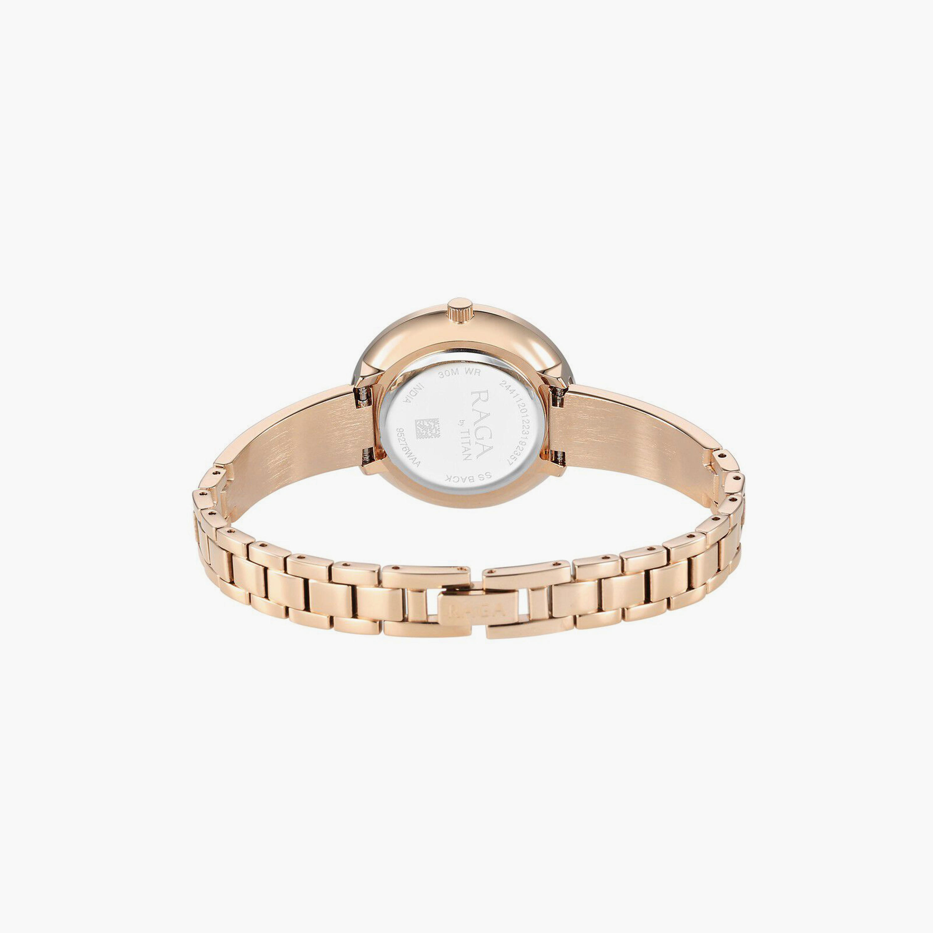 Titan Women's 32 MM Rose Gold Analog Stainless Steel Watch | 95276WM01-women-watchesandjewellery-watches-image-3