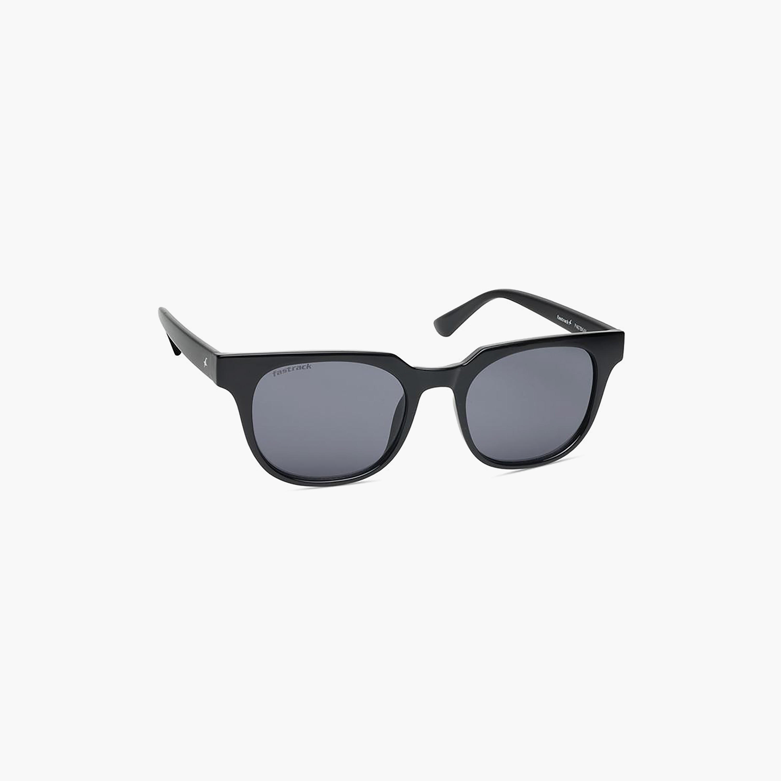 نظارة شمسية فاستراك مربعة 50 مم لون أسود | P467BK4V-men-sunglasses-image-1