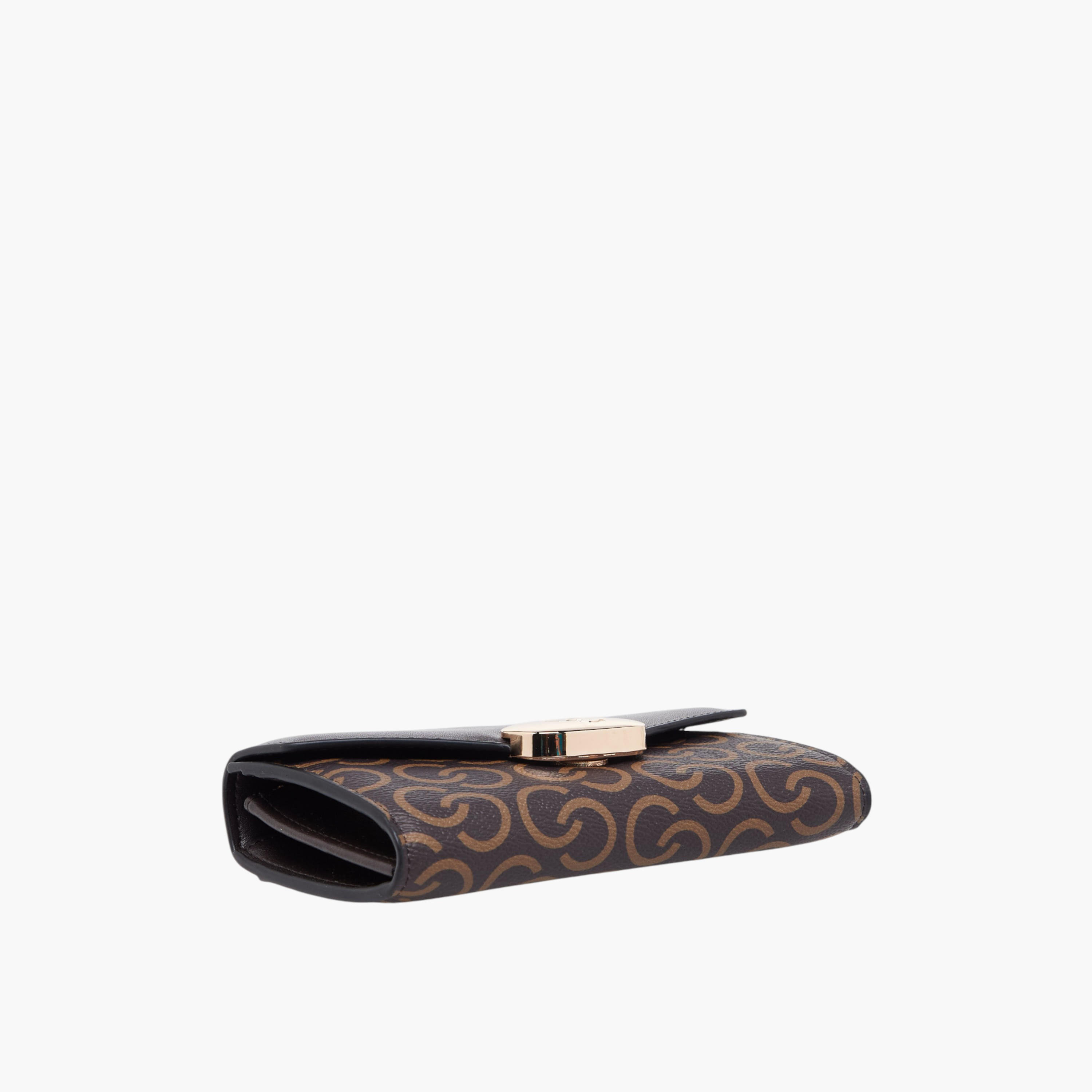 Celeste Monogram Print Wallet with Button Closure-women-bagsandwallets-wallets-image-4