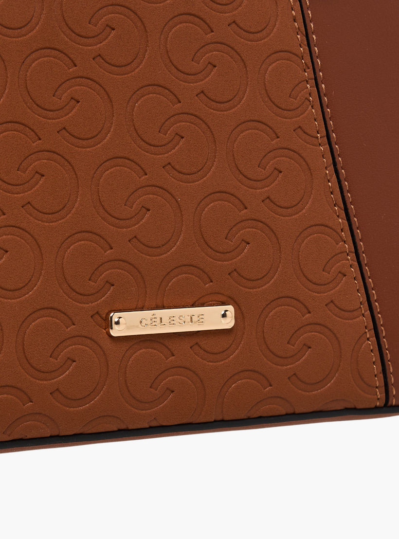 Celeste Monogram Embossed Tote Bag with Detachable Strap-women-bagsandwallets-handbags-image-5