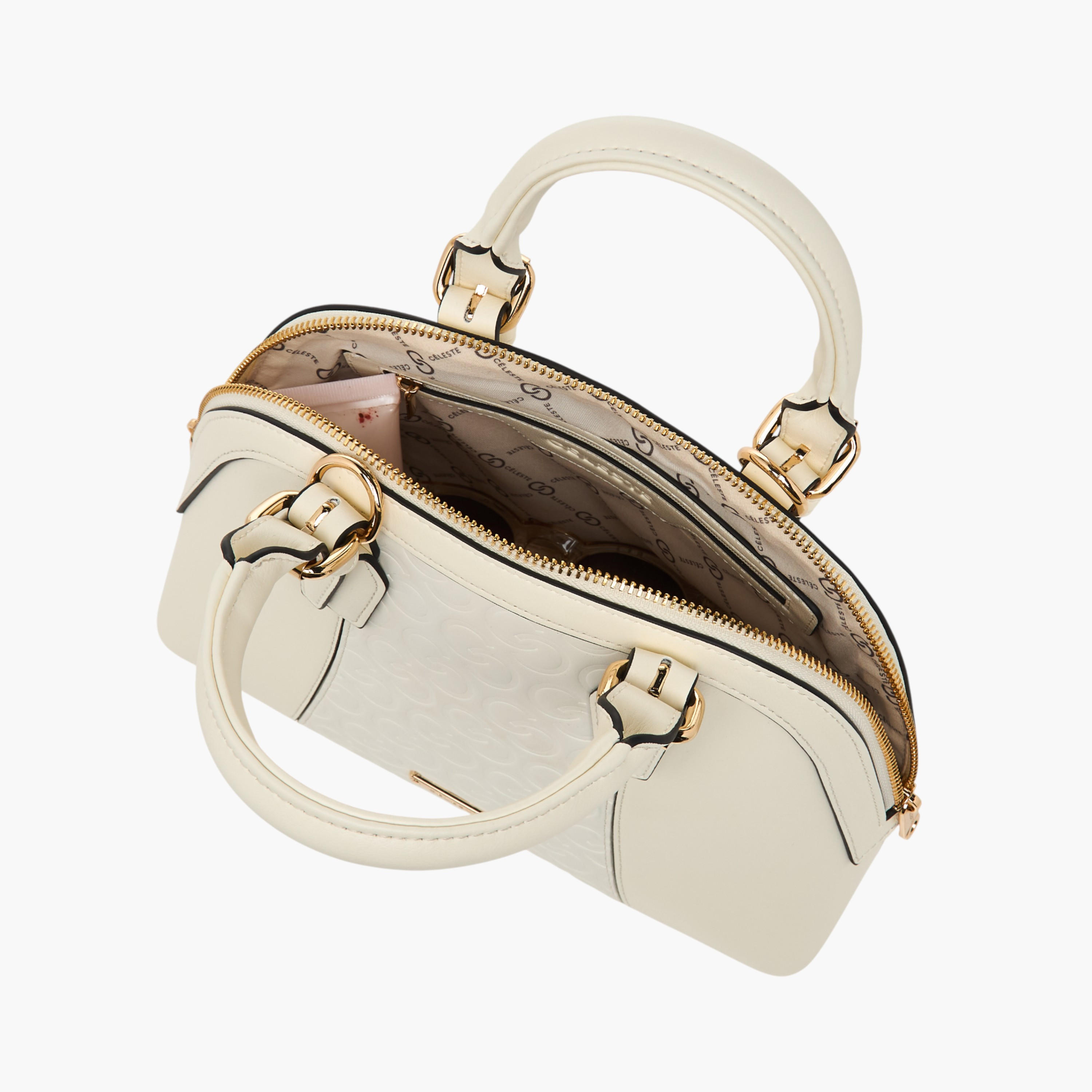 شنطة توتي بنقوش مونوجرام وحزام قابل للفصل من سيليست-women-bagsandwallets-handbags-image-7