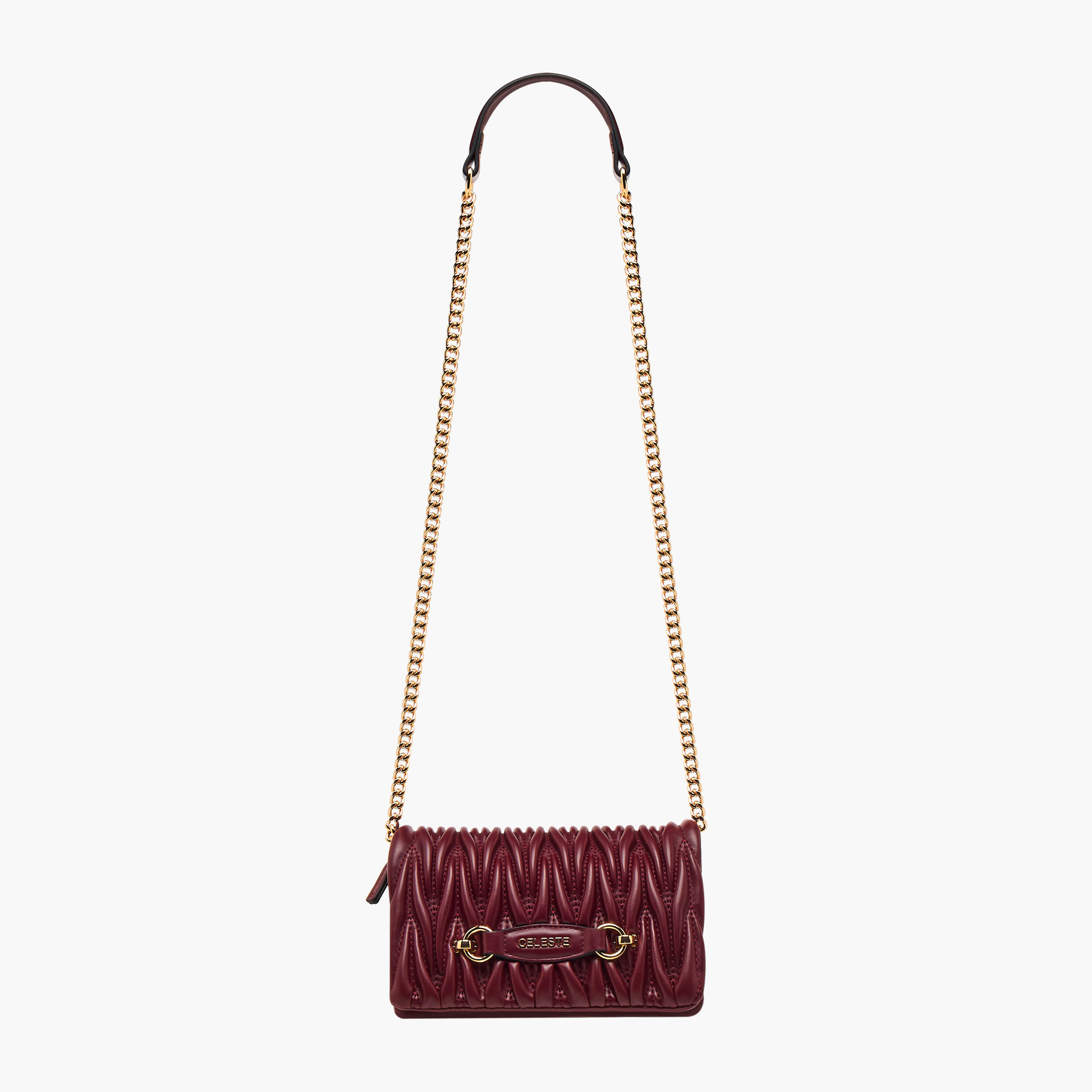 Celeste Quilted Crossbody Bag with Chain Strap-women-bagsandwallets-handbags-image-2