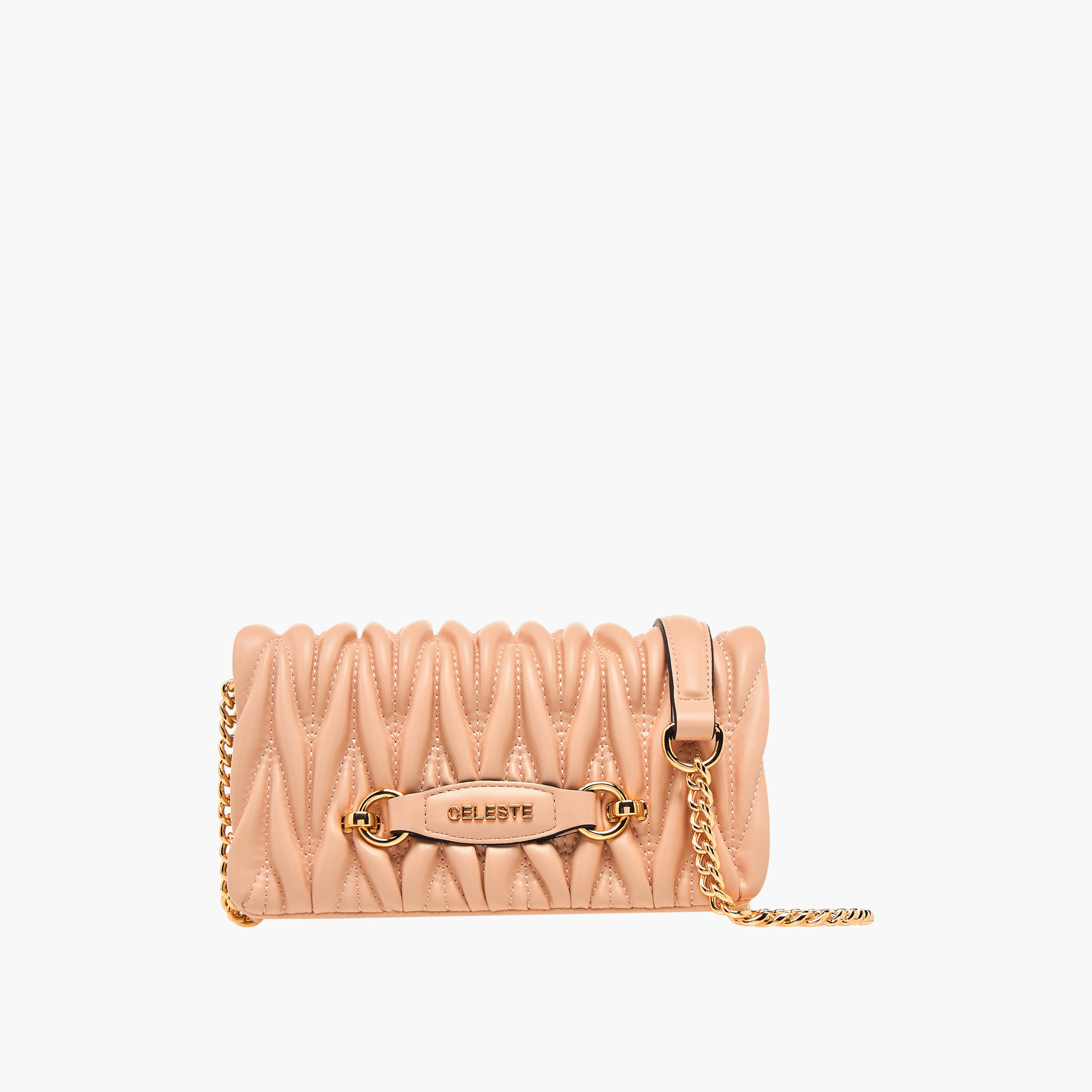 Celeste Quilted Crossbody Bag with Chain Strap-women-bagsandwallets-handbags-image-1