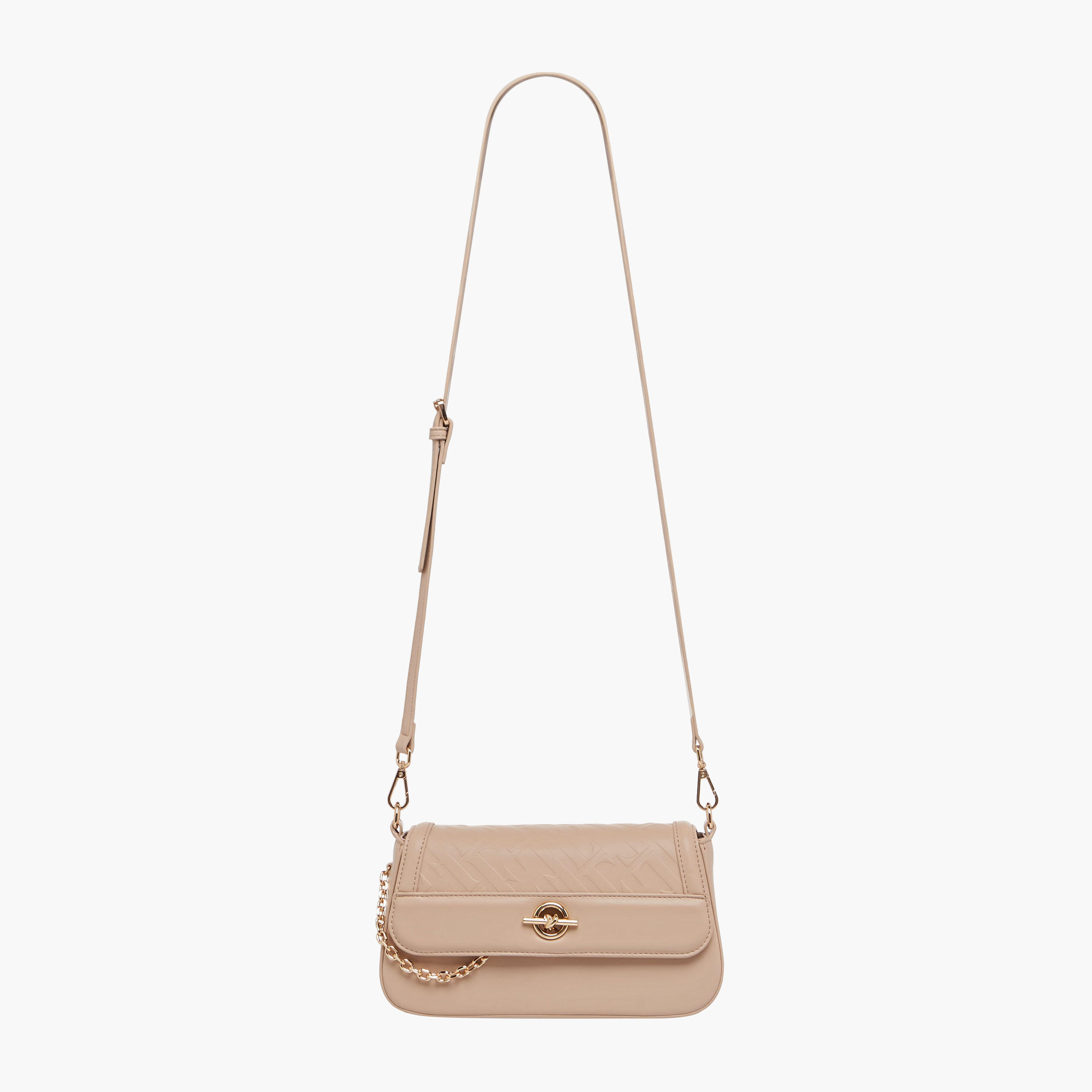 شنطة كروس بودي بنقوش شعار وحزام قابل للفصل من إيل-women-bagsandwallets-handbags-image-3