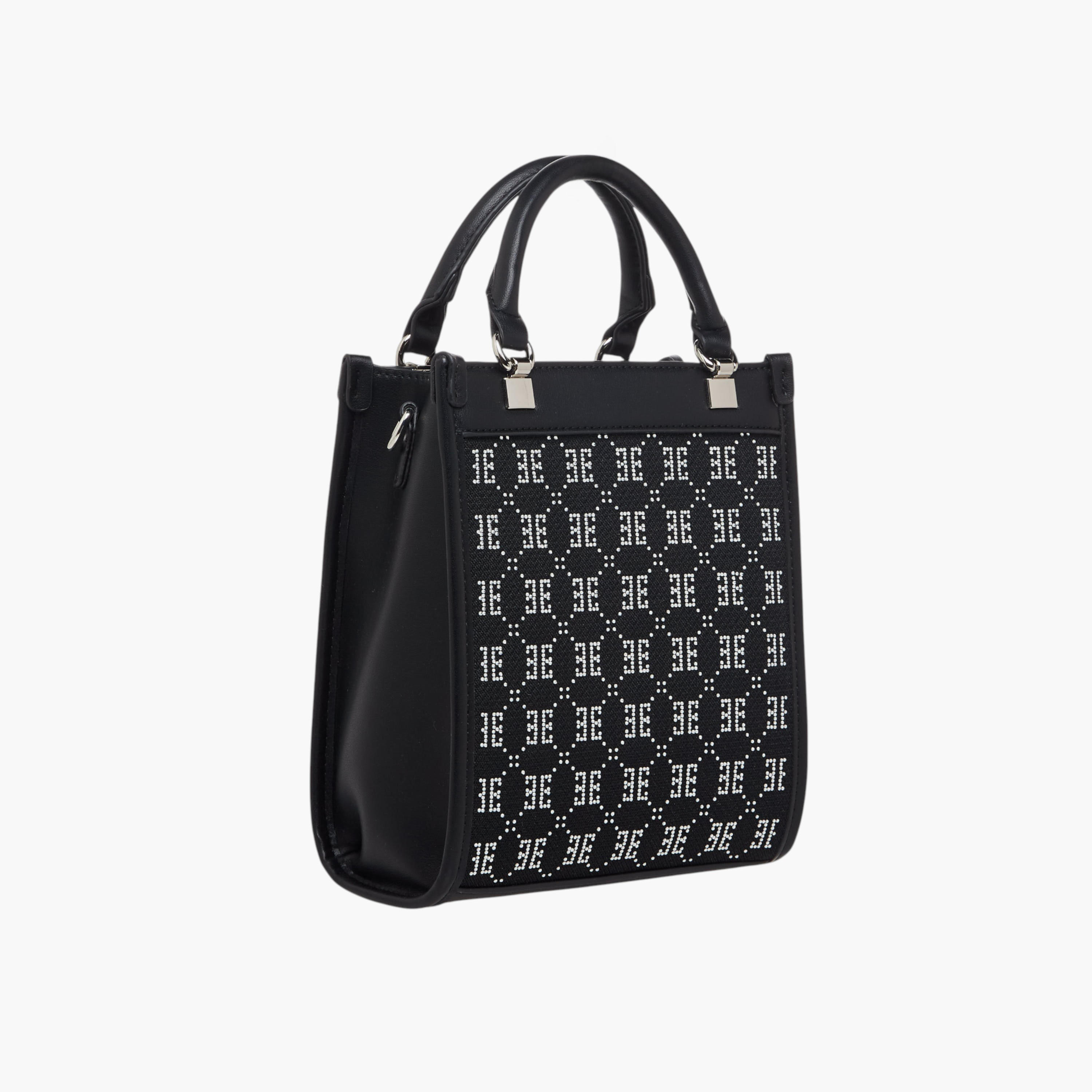 Elle Diamante Embellished Tote Bag with Double Handle-women-bagsandwallets-handbags-image-4