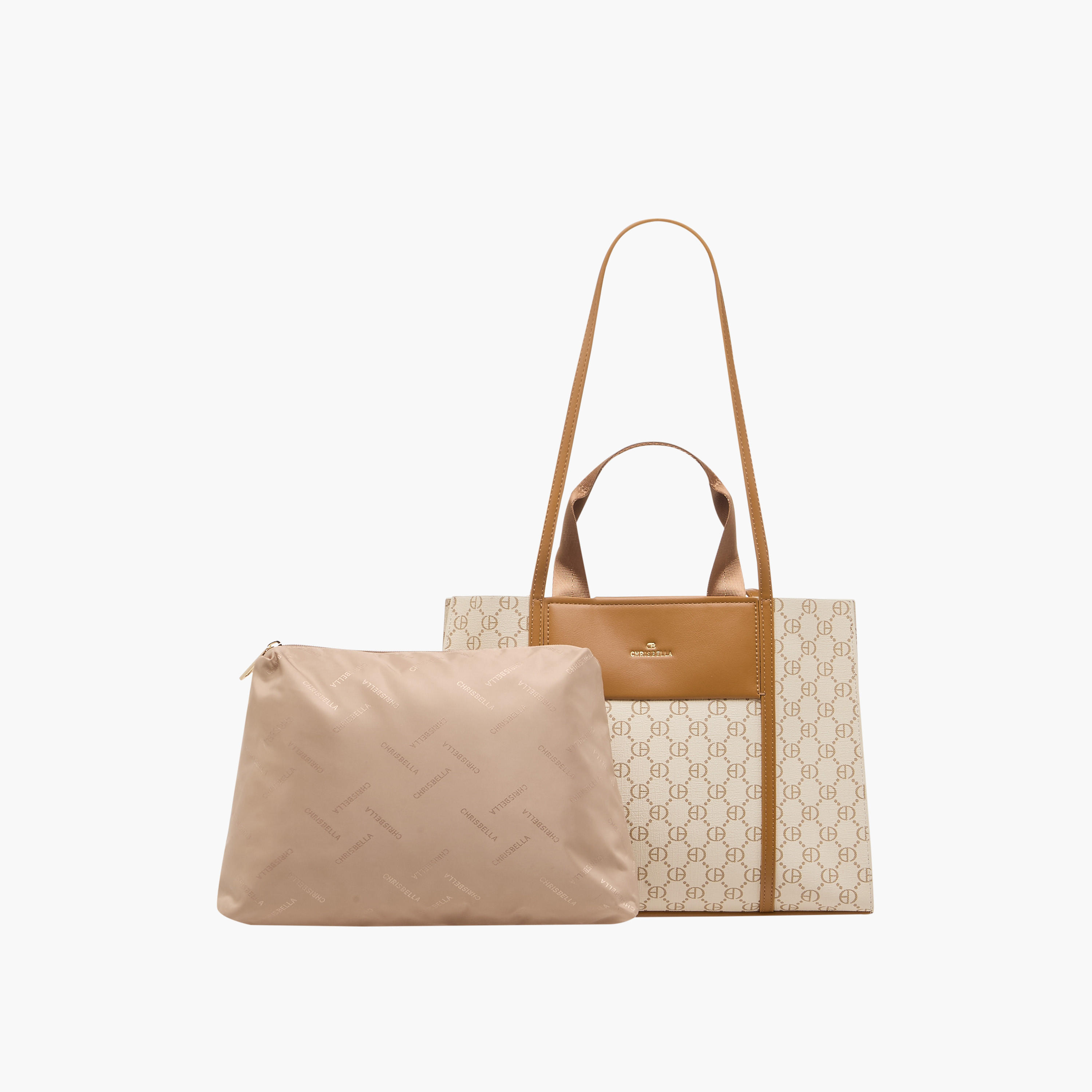 شنطة توتي بمقابض علوية وطبعات مونوجرام من كريسبيلا-women-bagsandwallets-handbags-image-1