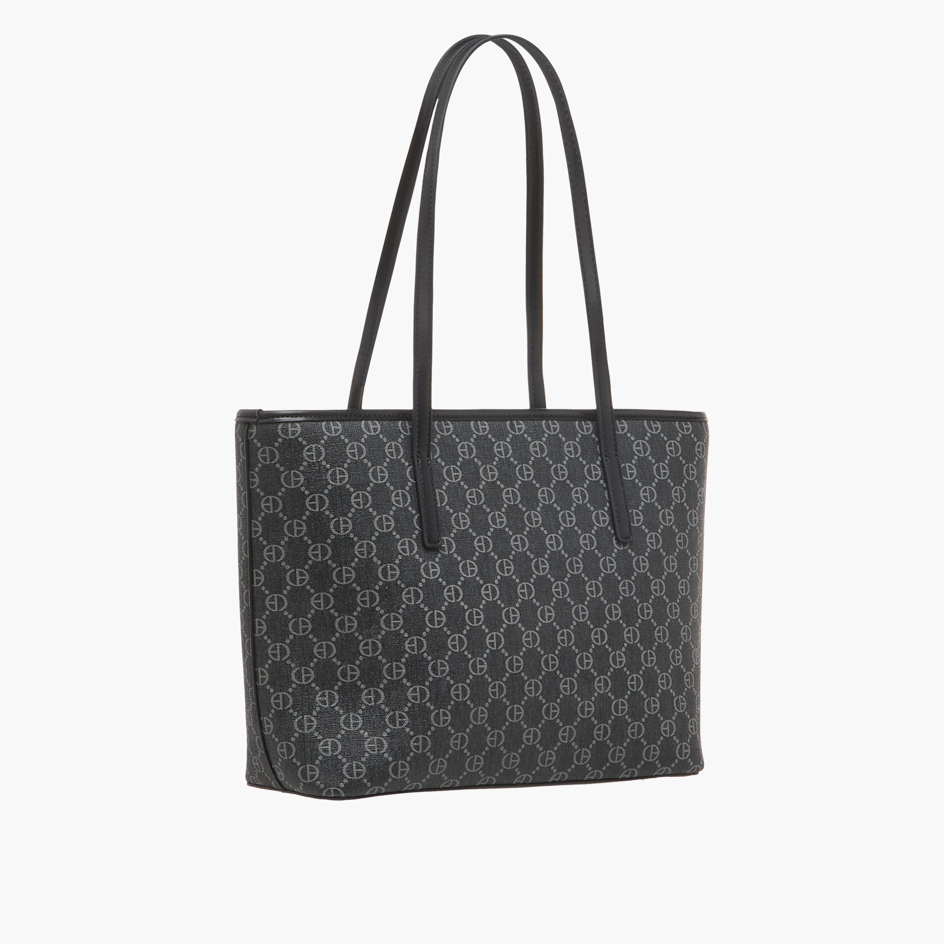 Chrisbella Monogram Print Tote Bag with Zip Around Wallet-women-bagsandwallets-handbags-image-5