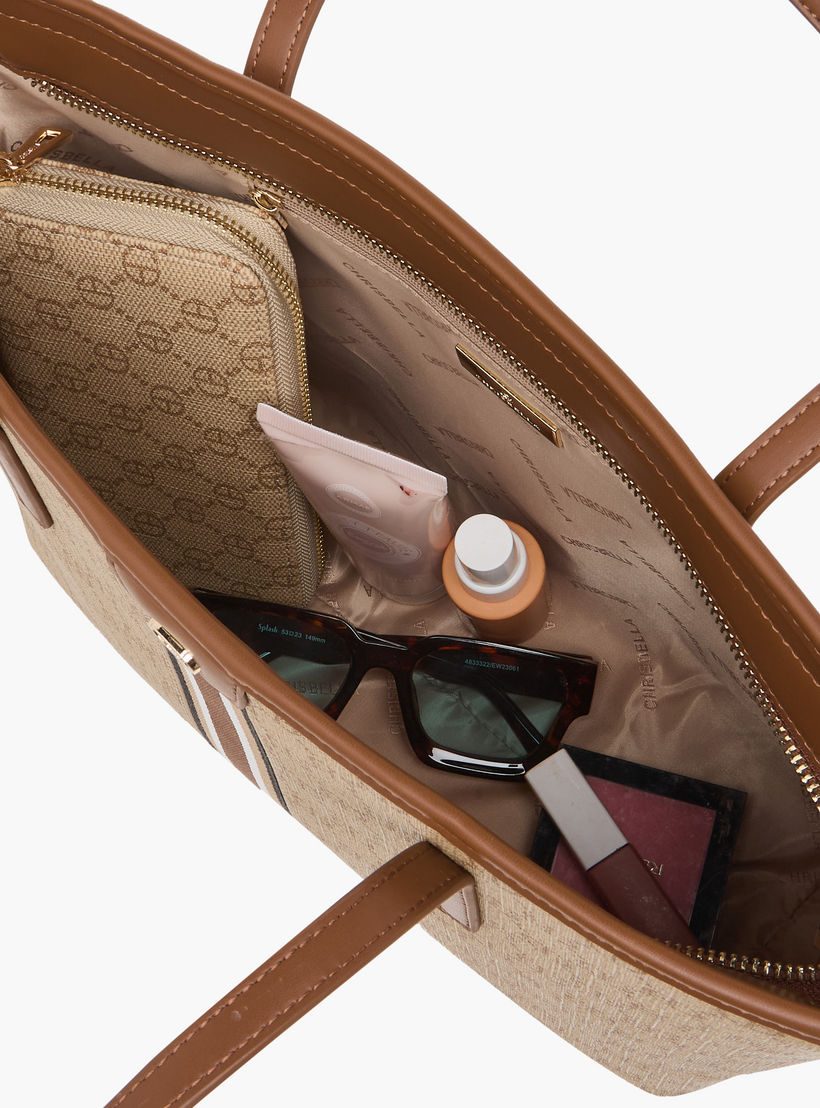 شنطة توتي بطبعات مع محفظة من كريسبيلا-women-bagsandwallets-handbags-image-11