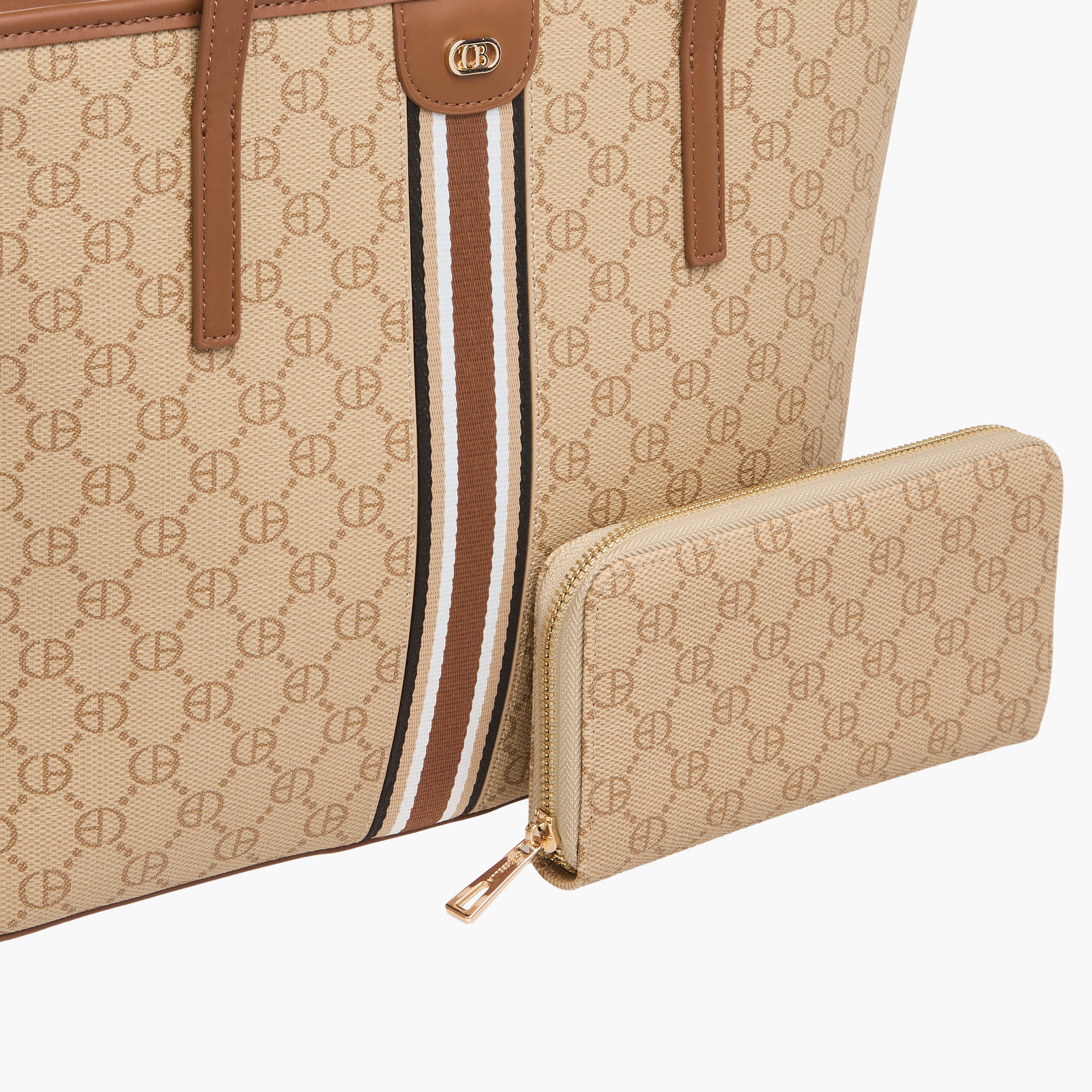 شنطة توتي بطبعات مع محفظة من كريسبيلا-women-bagsandwallets-handbags-image-8