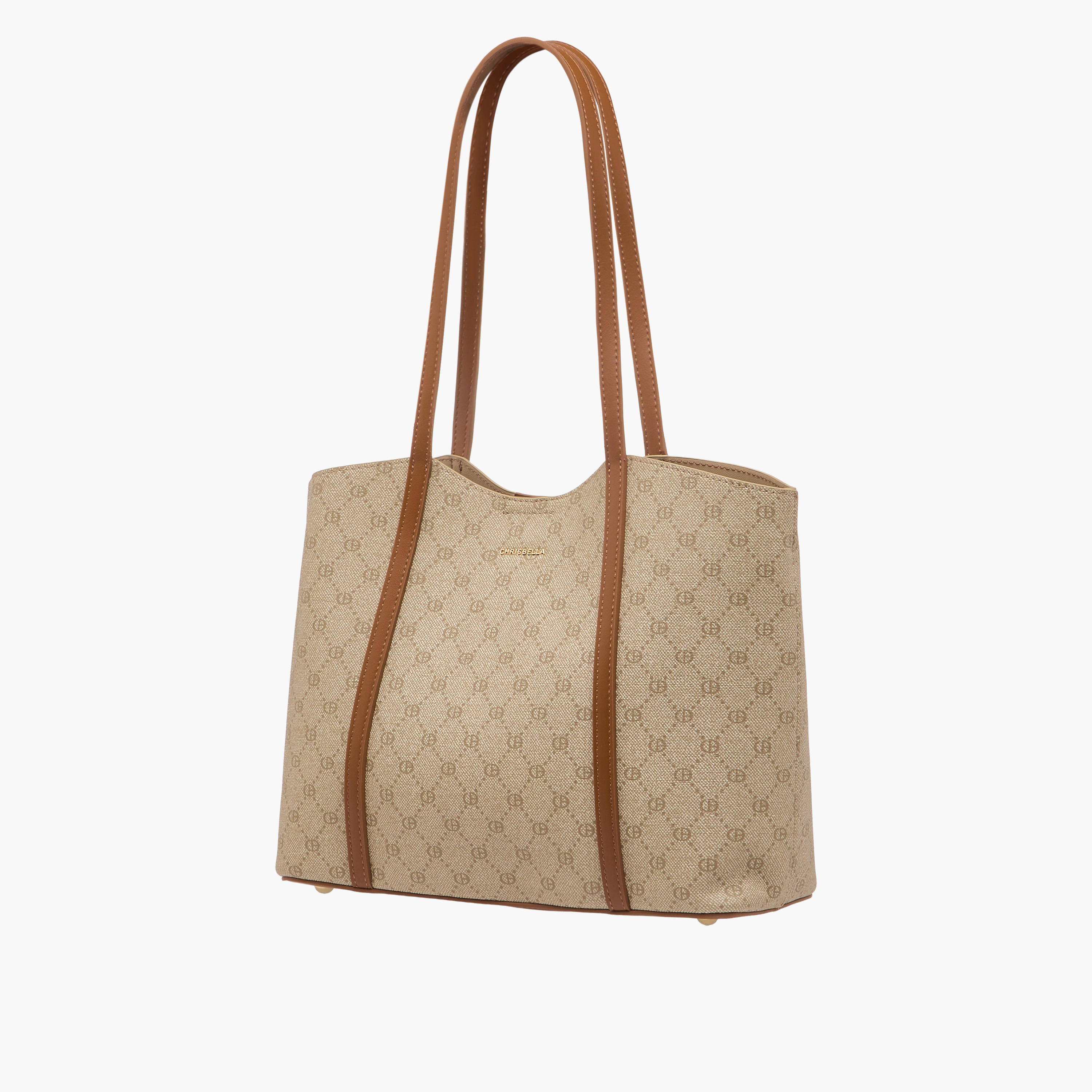 شنطة توتي بطبعات مونوجرام مع محفظة بسحاب إغلاق دائري من كريسبيلا-women-bagsandwallets-handbags-image-4