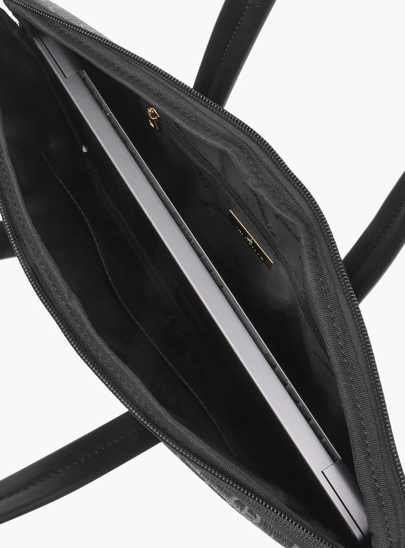 Chrisbella Monogram Print Laptop Bag with Top Handles-women-bagsandwallets-handbags-image-7
