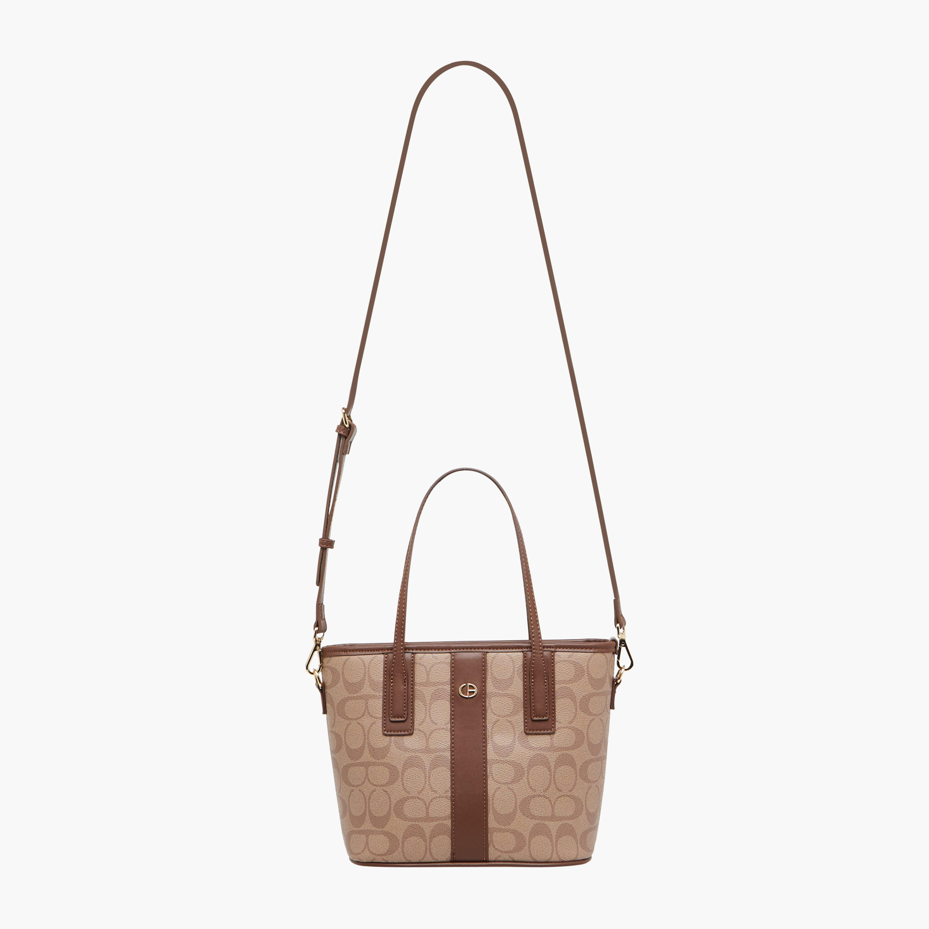 Chrisbella Printed Tote Bag with Pouch-women-bagsandwallets-handbags-image-3