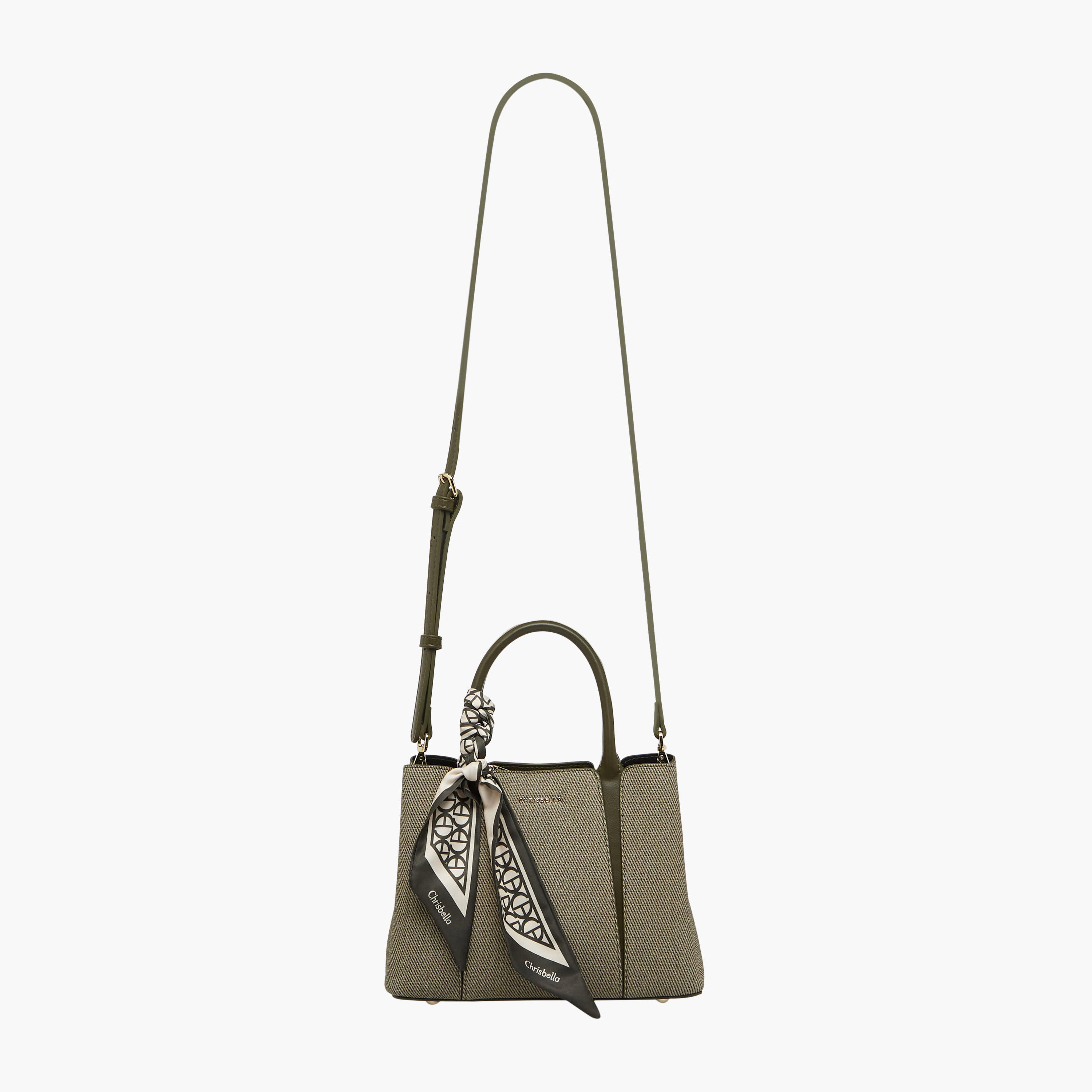Chrisbella Scarf Accent Tote Bag with Wallet-women-bagsandwallets-handbags-image-3