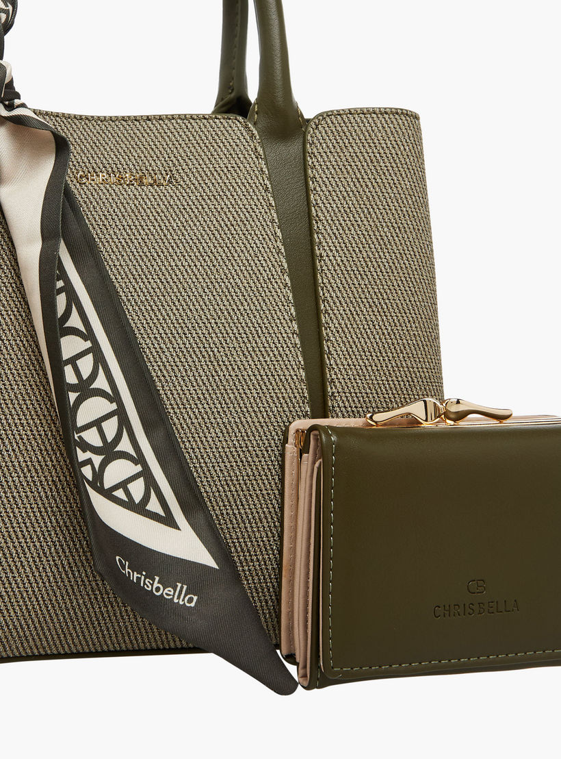 Chrisbella Scarf Accent Tote Bag with Wallet-women-bagsandwallets-handbags-image-6