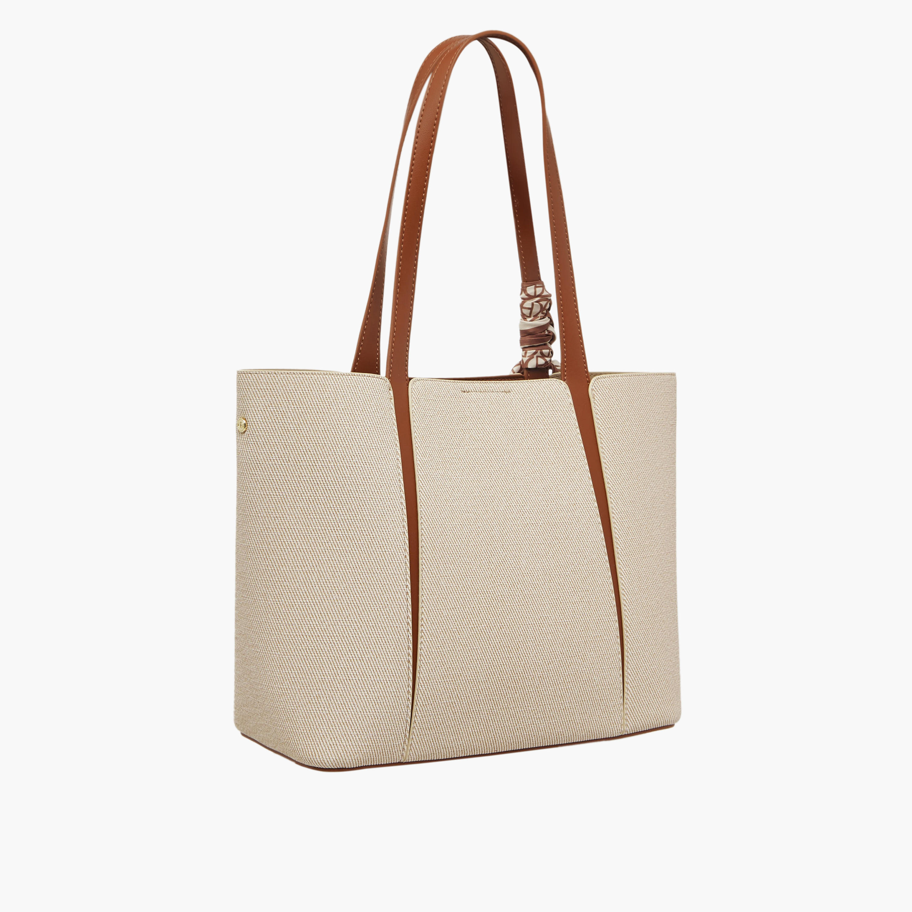 شنطة توت بتزيينات وشاح مع محفظة من كريسبيلا-women-bagsandwallets-handbags-image-4
