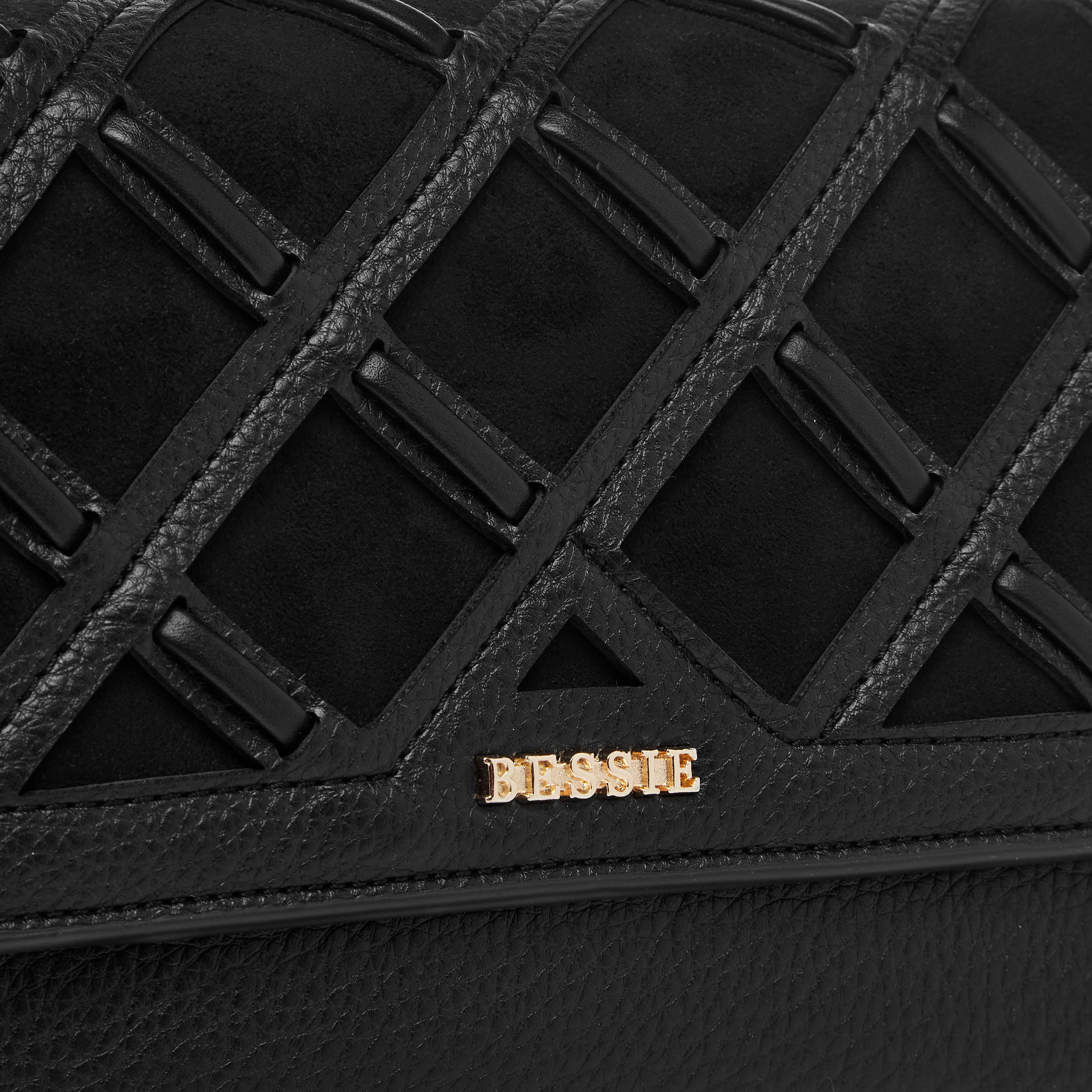 Bessie London Textured Crossbody Bag with Flap Closure-women-bagsandwallets-handbags-image-5