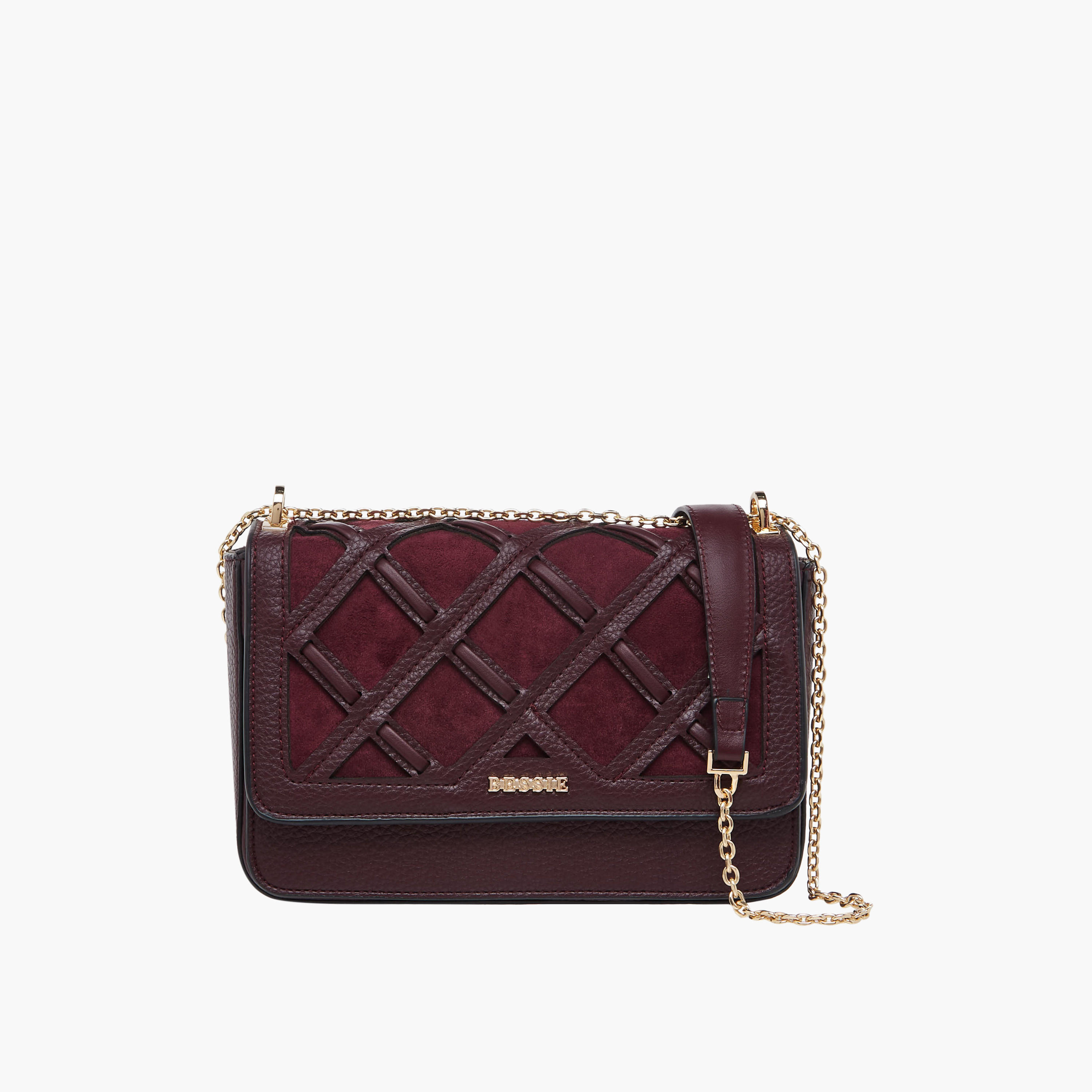 شنطة كروس بودي كاروهات بحزام سلسلة من بيسي لندن-women-bagsandwallets-handbags-image-1