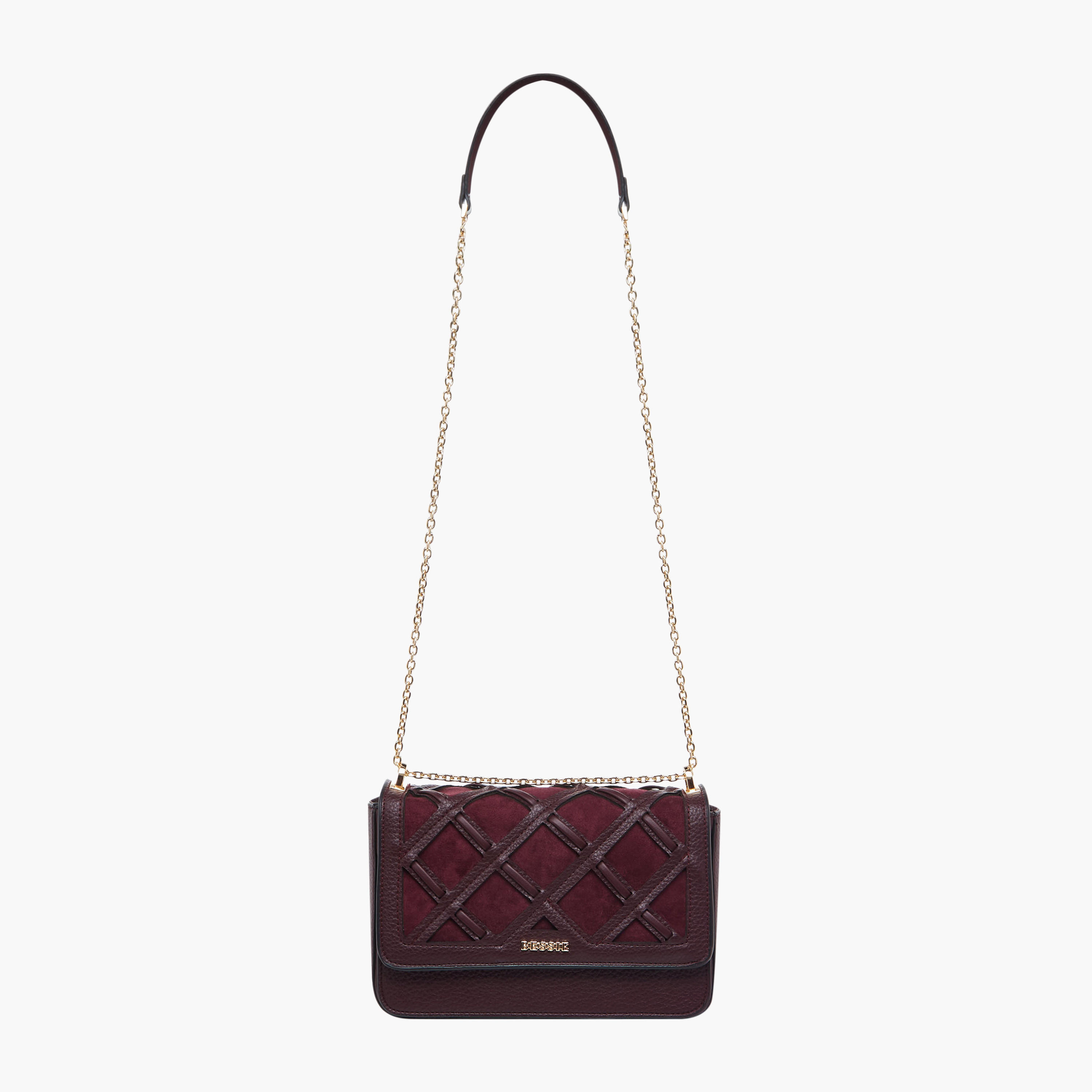 شنطة كروس بودي كاروهات بحزام سلسلة من بيسي لندن-women-bagsandwallets-handbags-image-3