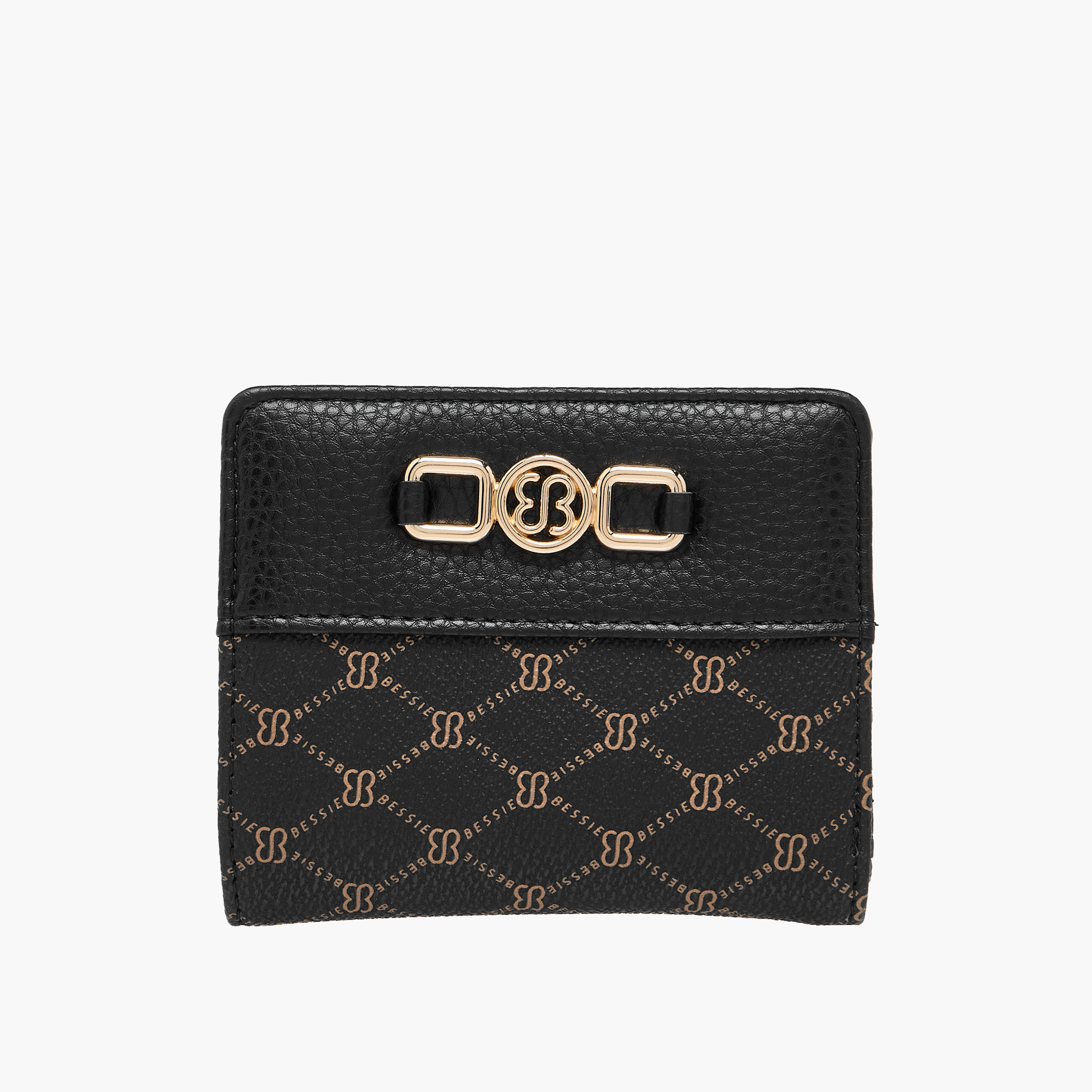 Bessie London Monogram Print Bi-Fold Wallet-women-bagsandwallets-wallets-image-1