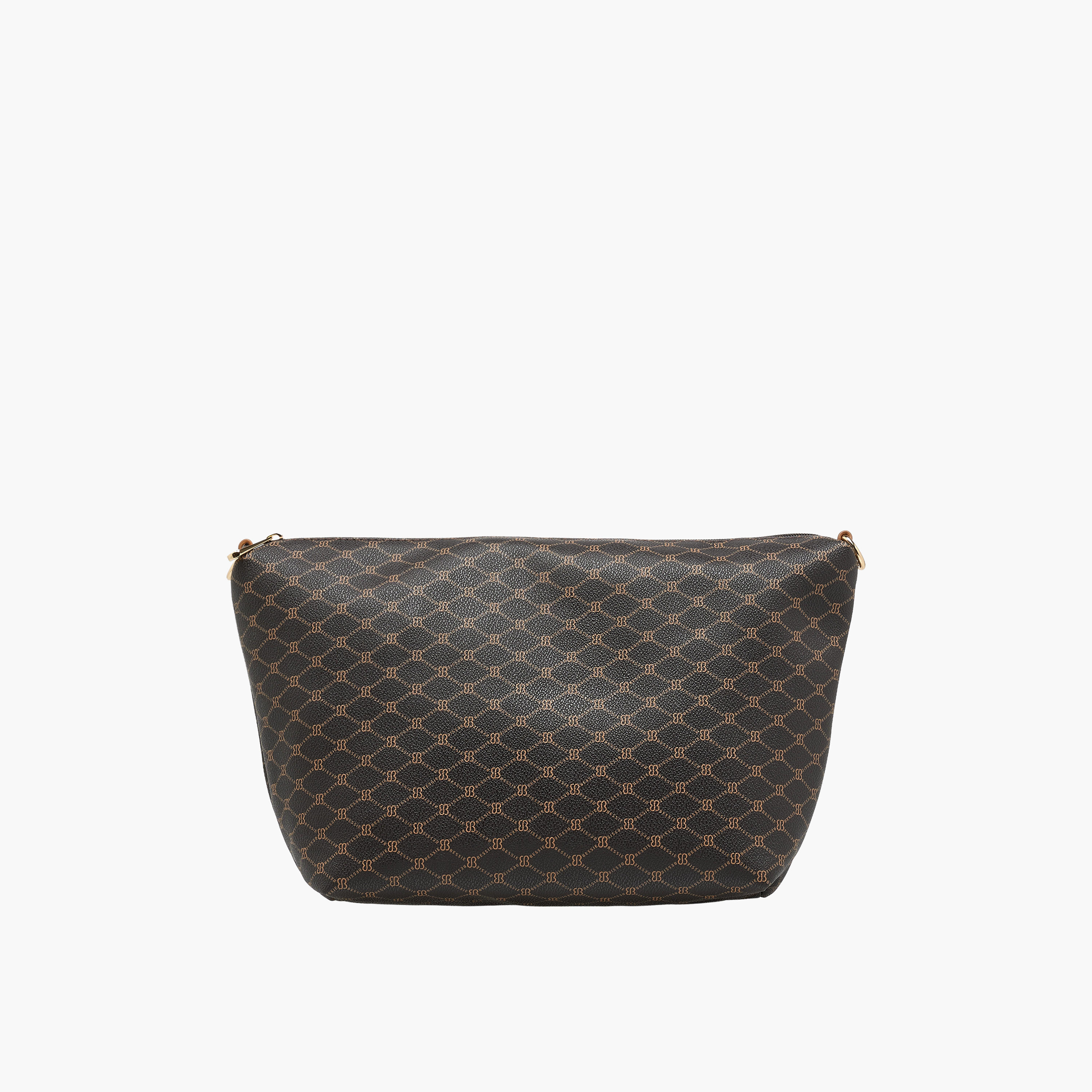 Bessie London Monogram Print Shopper Bag with Detachable Strap-women-bagsandwallets-handbags-image-5