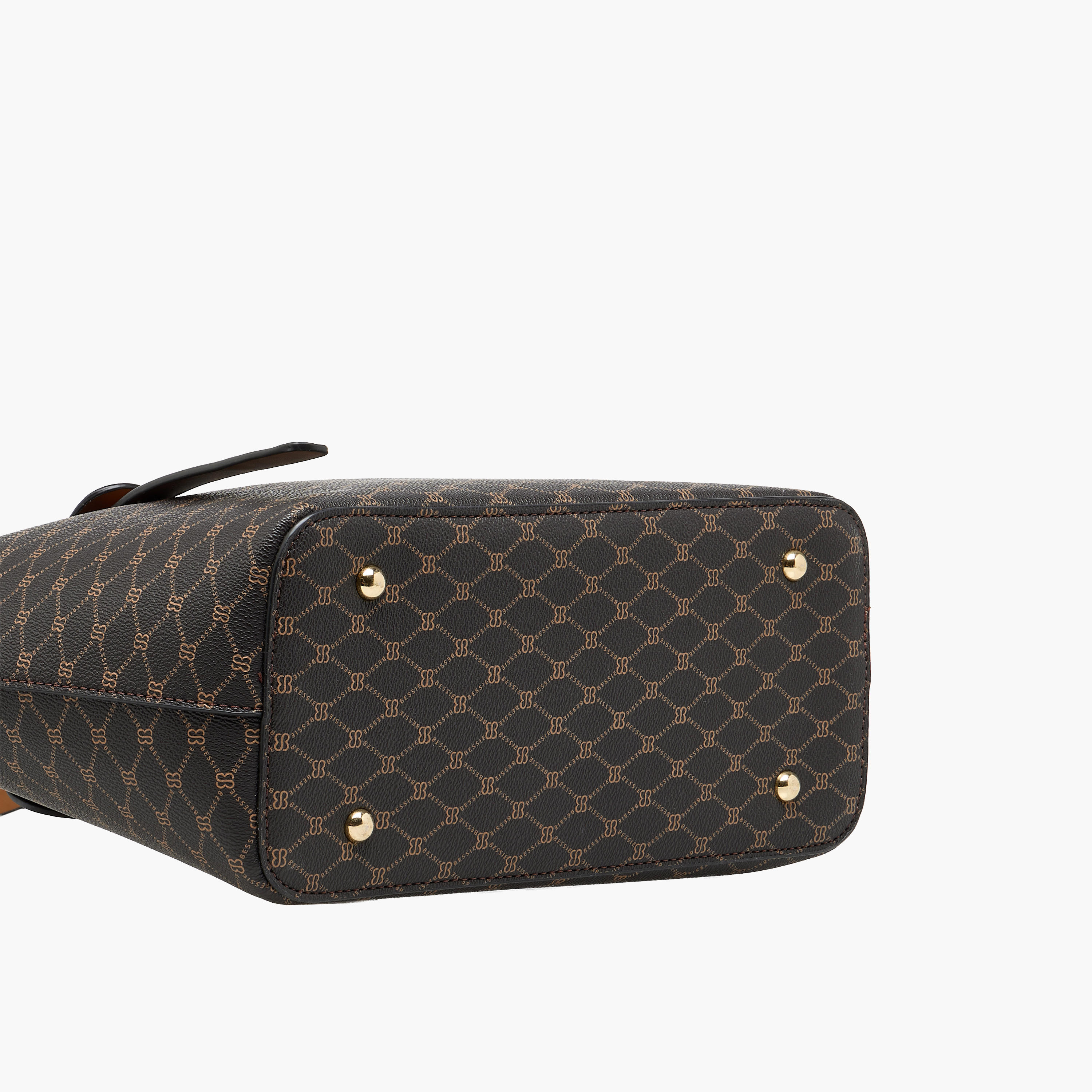Bessie London Monogram Print Shopper Bag with Detachable Strap-women-bagsandwallets-handbags-image-8