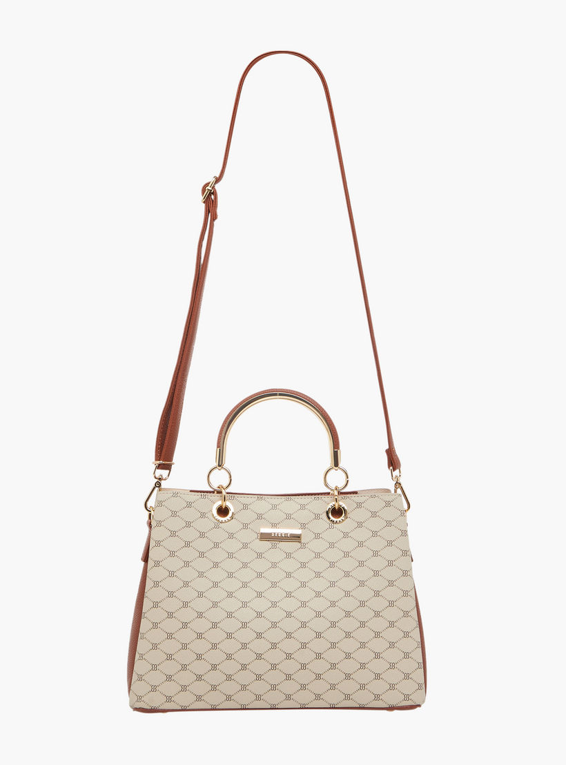 Bessie London Printed Tote Bag with Zip Closure-women-bagsandwallets-handbags-image-3