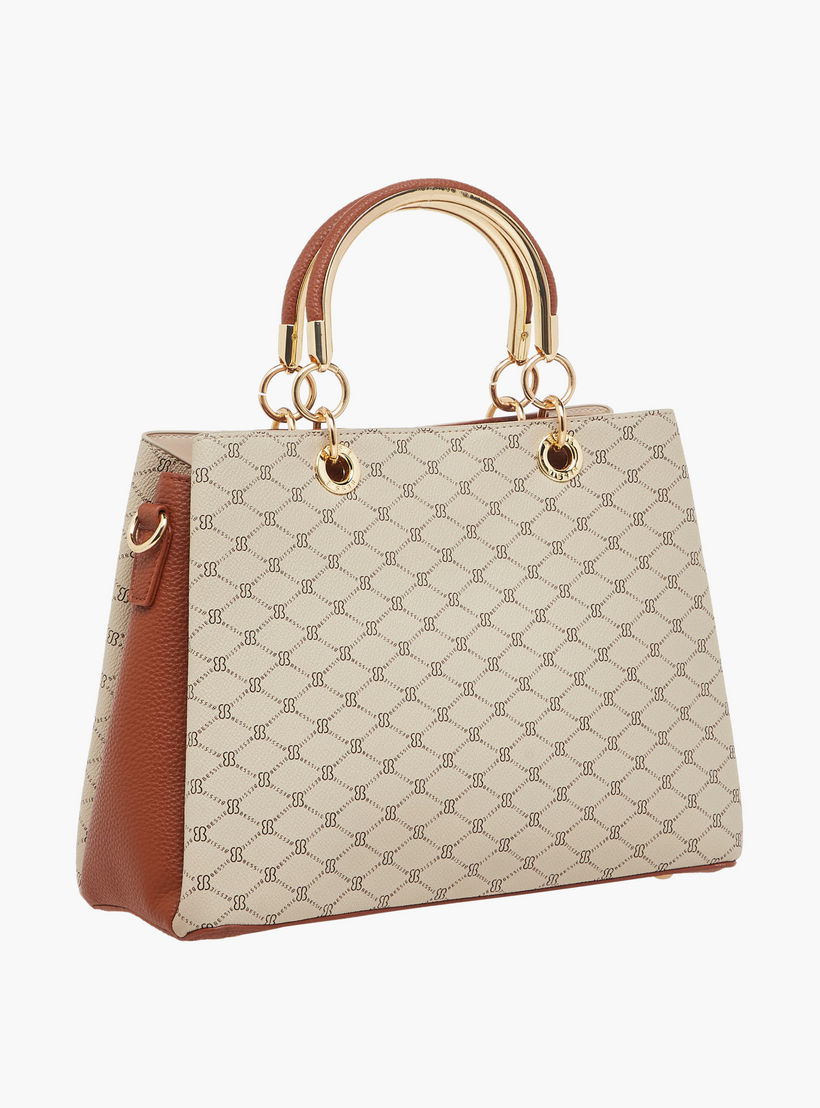 Bessie London Printed Tote Bag with Zip Closure-women-bagsandwallets-handbags-image-4