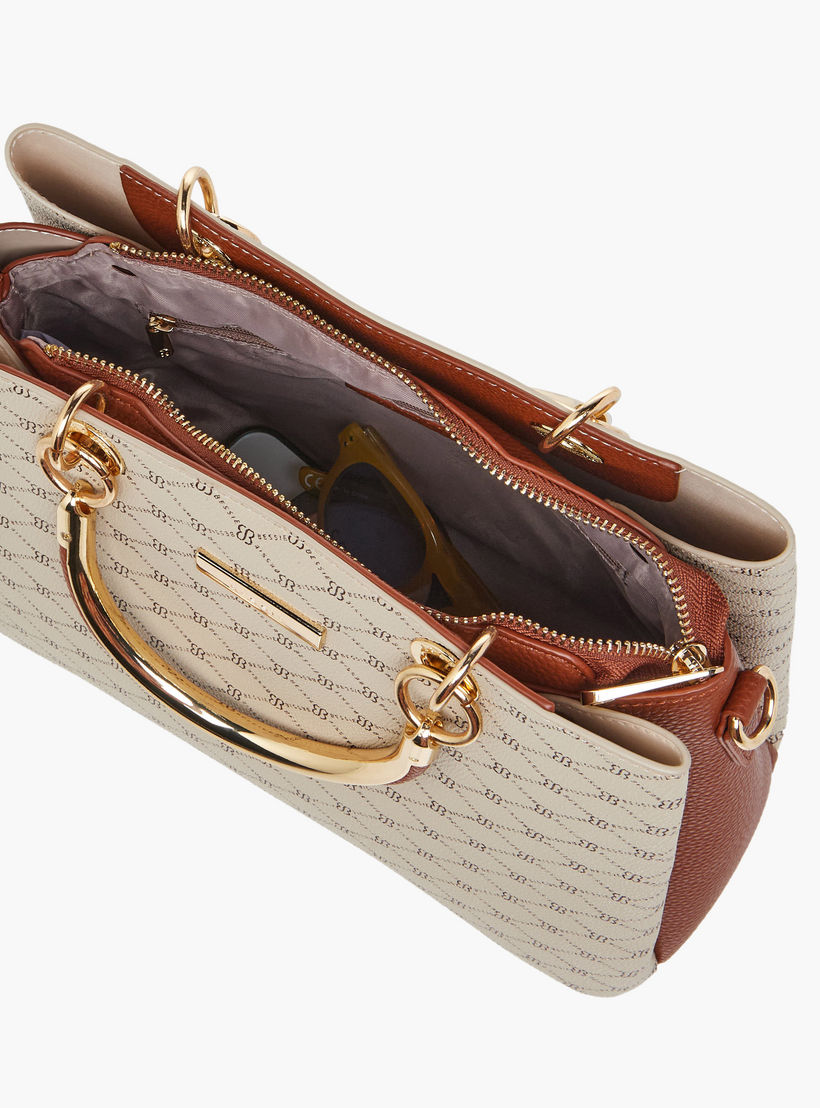 Bessie London Printed Tote Bag with Zip Closure-women-bagsandwallets-handbags-image-9