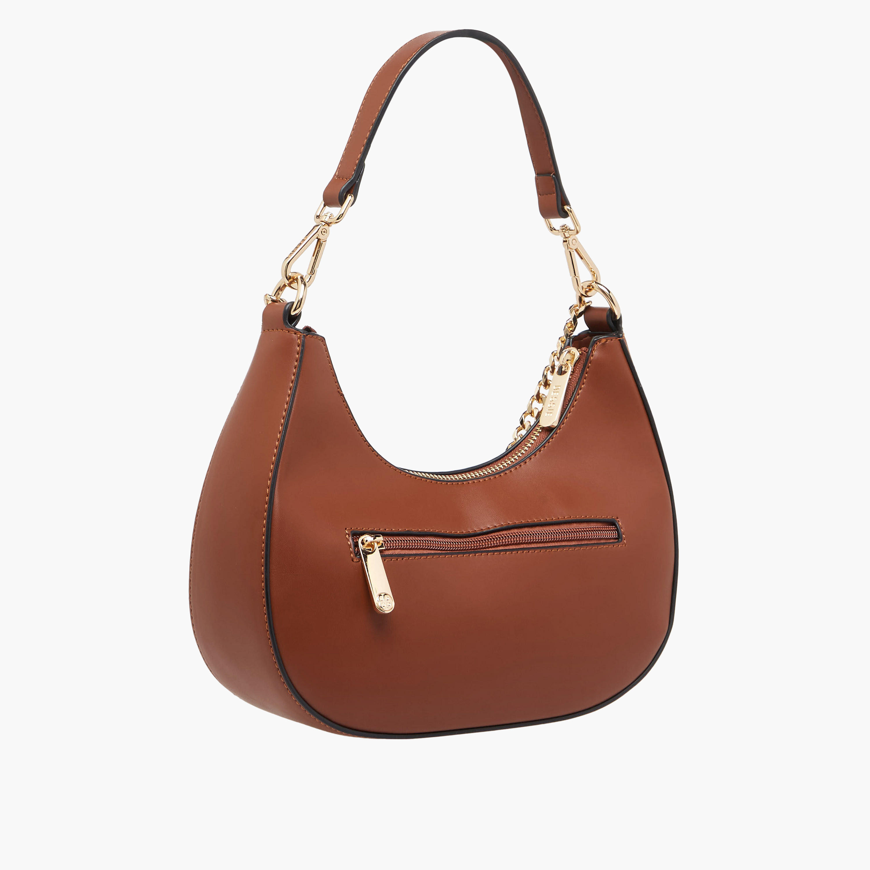 Bessie London Solid Baguette Bag with Zip Closure-women-bagsandwallets-handbags-image-4