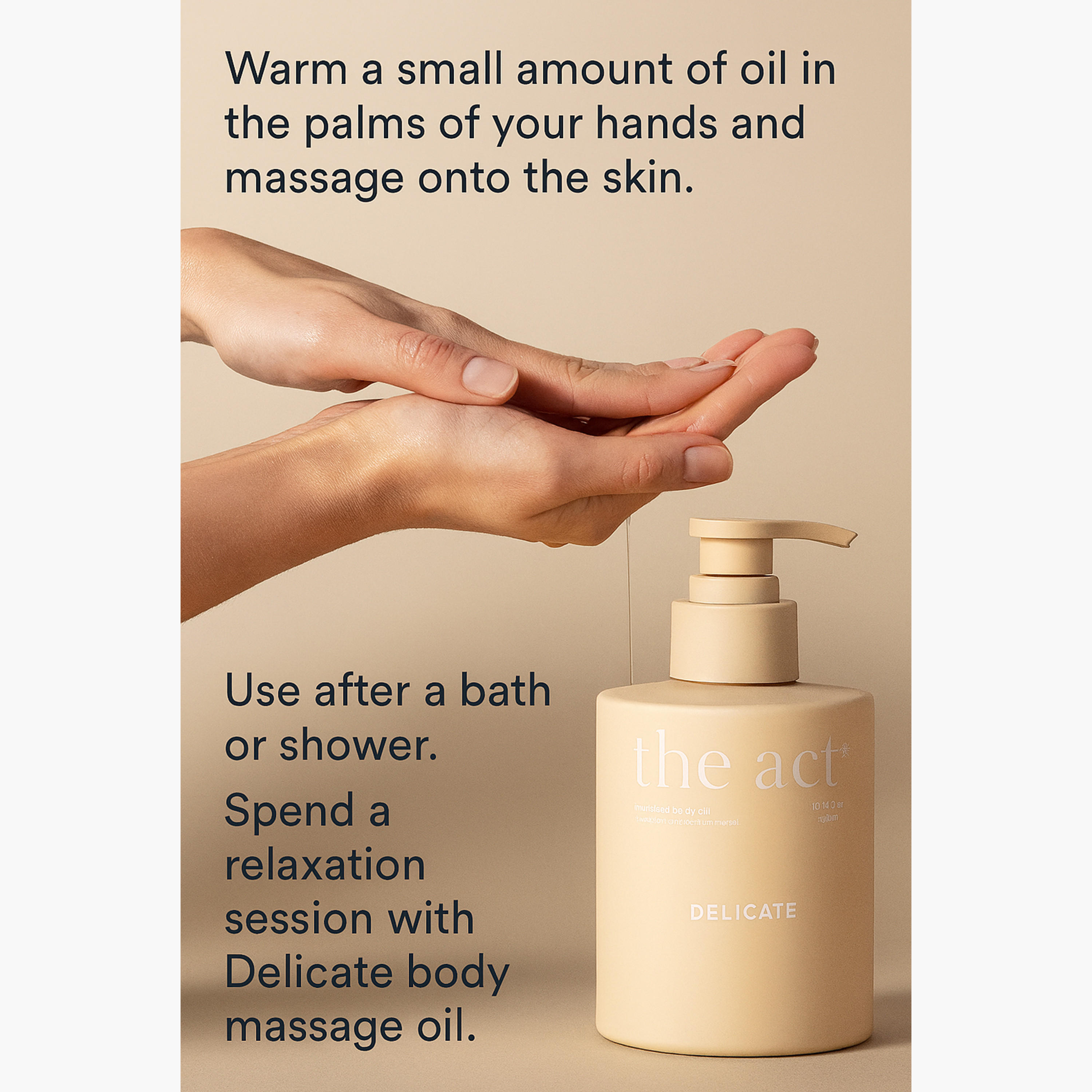 زيت تدليك للجسم ديليكيت من ذا أكت - 300 مل-beautyandpersonalcare-bathandbody-bodycare-oils-image-3