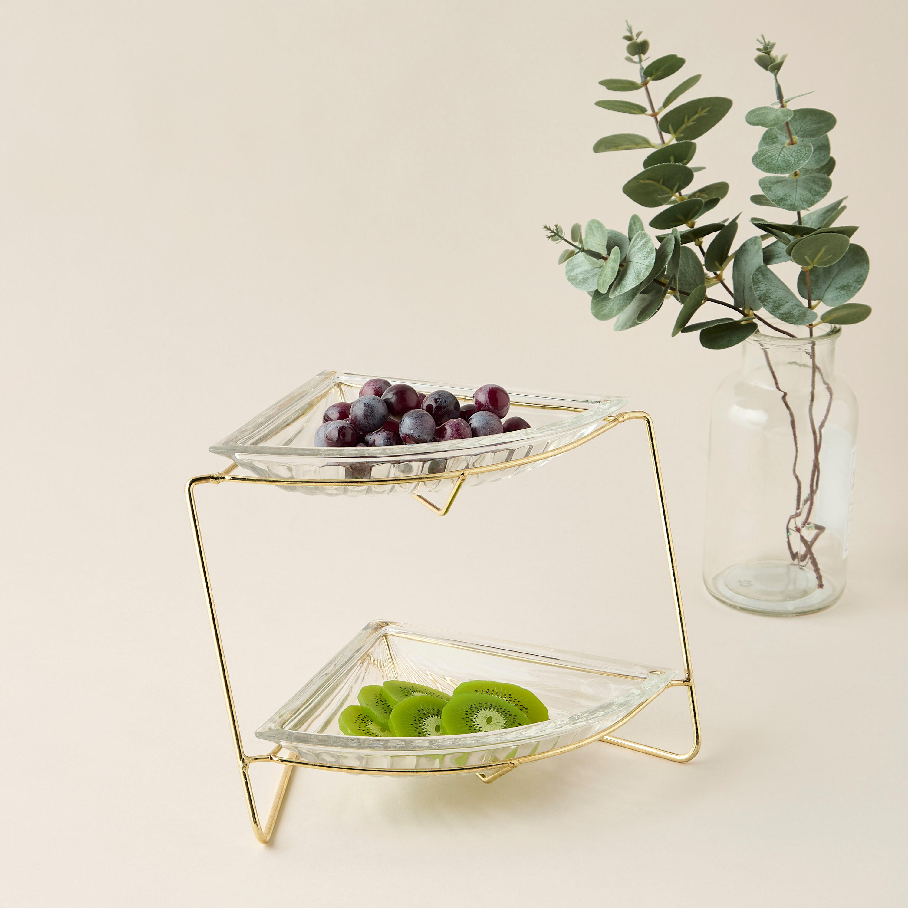 Shifaf 3-Piece Glass Snack Bowl and Stand Set-household-dining-dinnerware-bowls-image-2