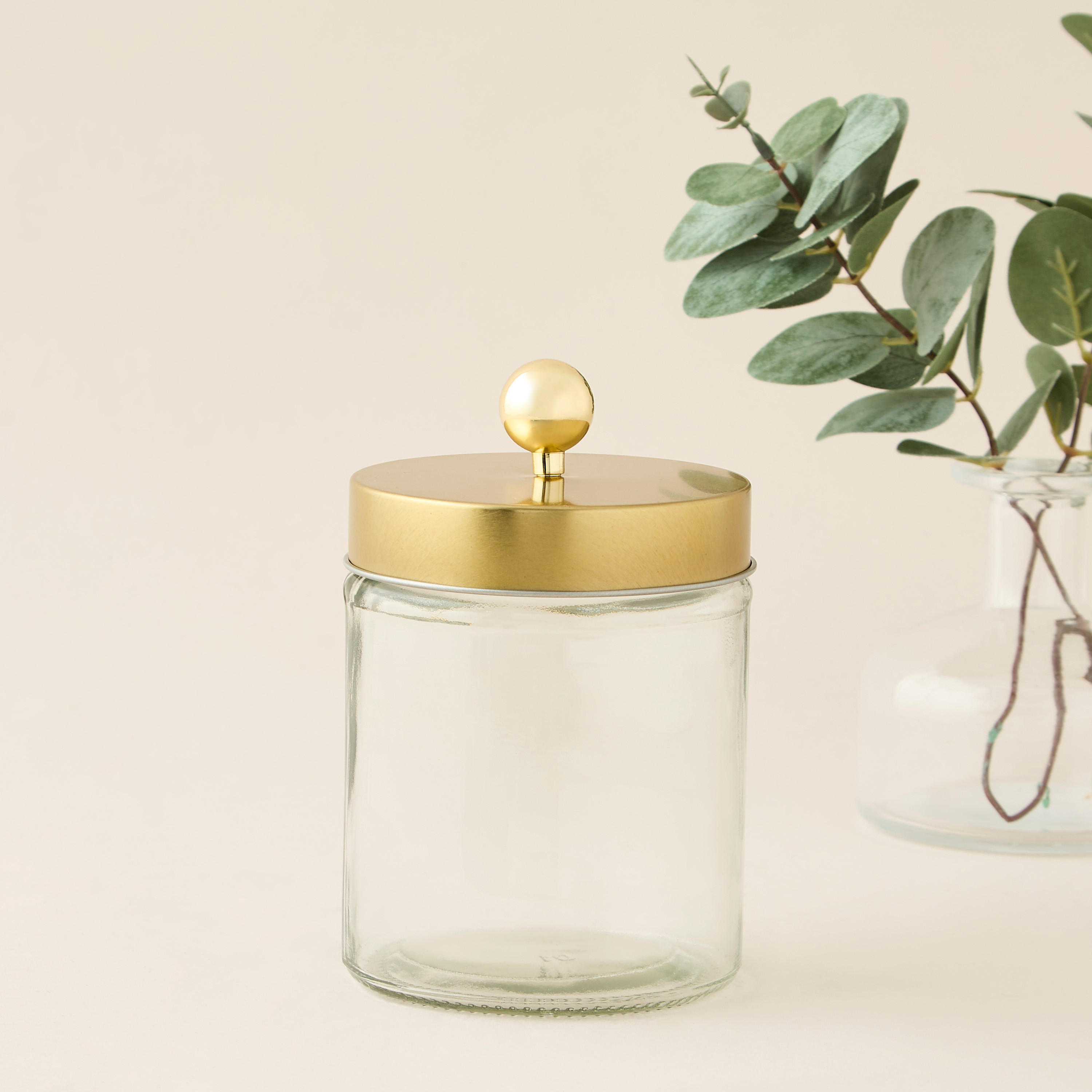 Glass 3-Piece Canister Set with Rack - 600 ml-household-kitchen-foodstorage-containers-image-3