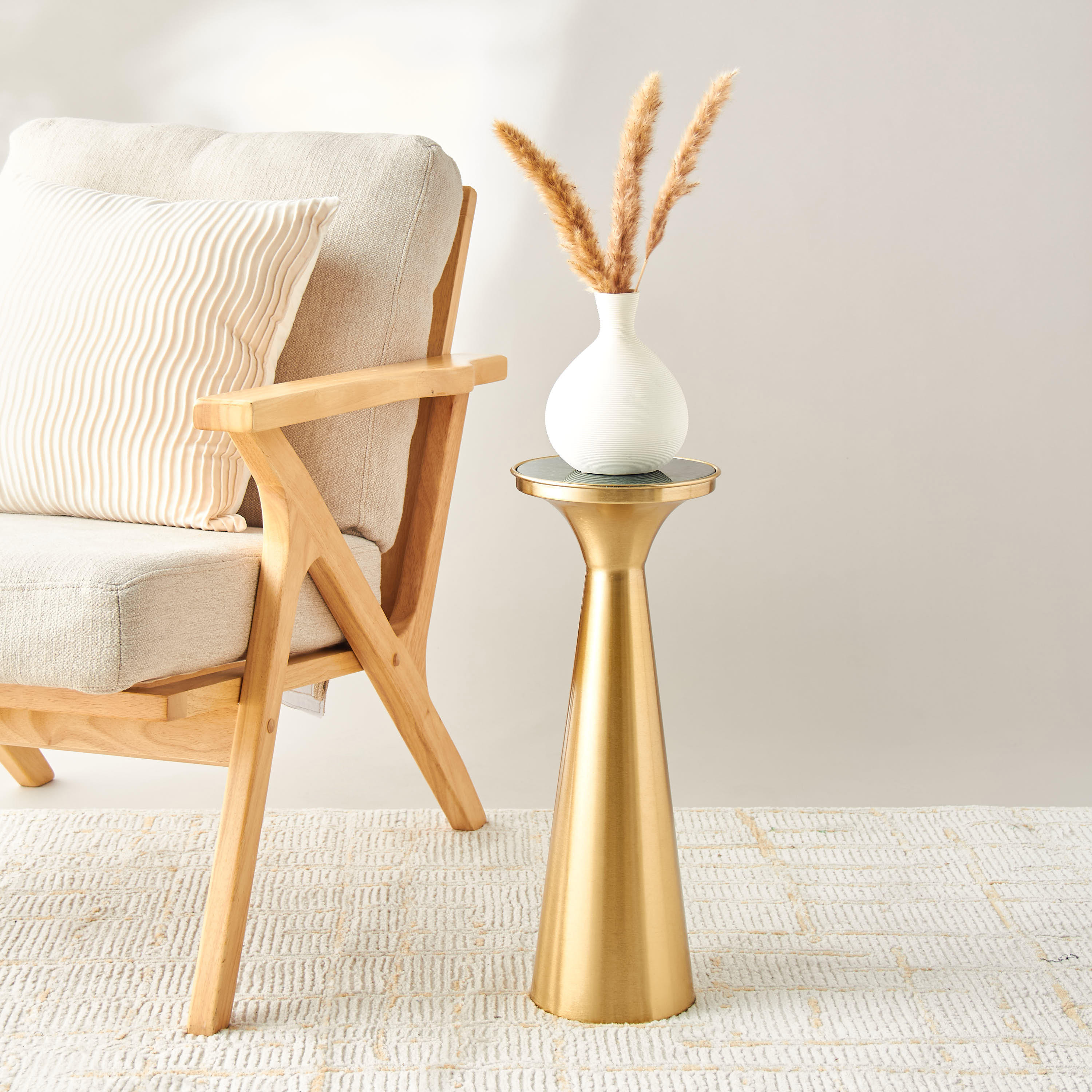 طاولة جانبية بسطح رخام-furniture-livingroom-sideandendtables-image-5