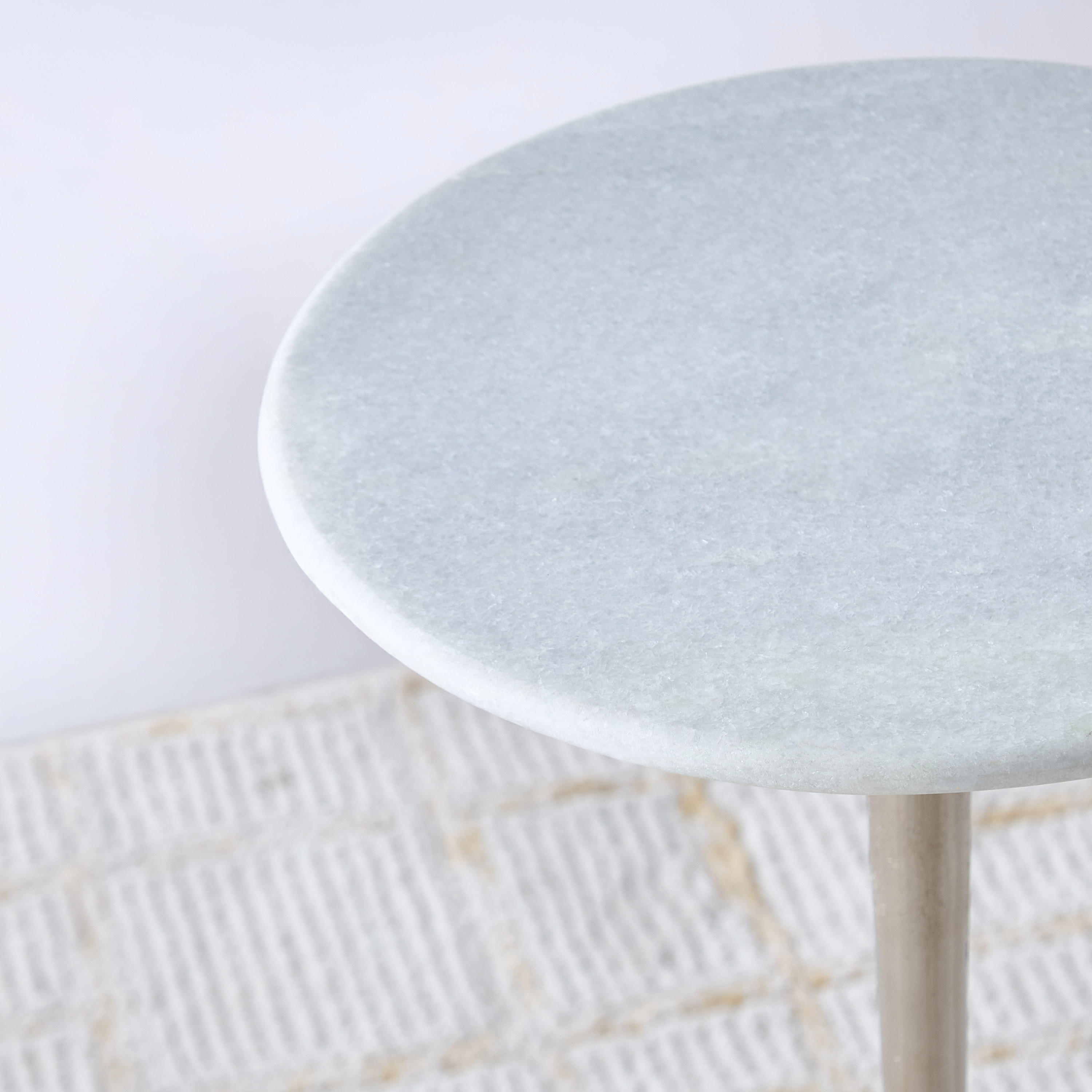 Marble Top Accent Table - 30x55 cms-furniture-livingroom-sideandendtables-image-3