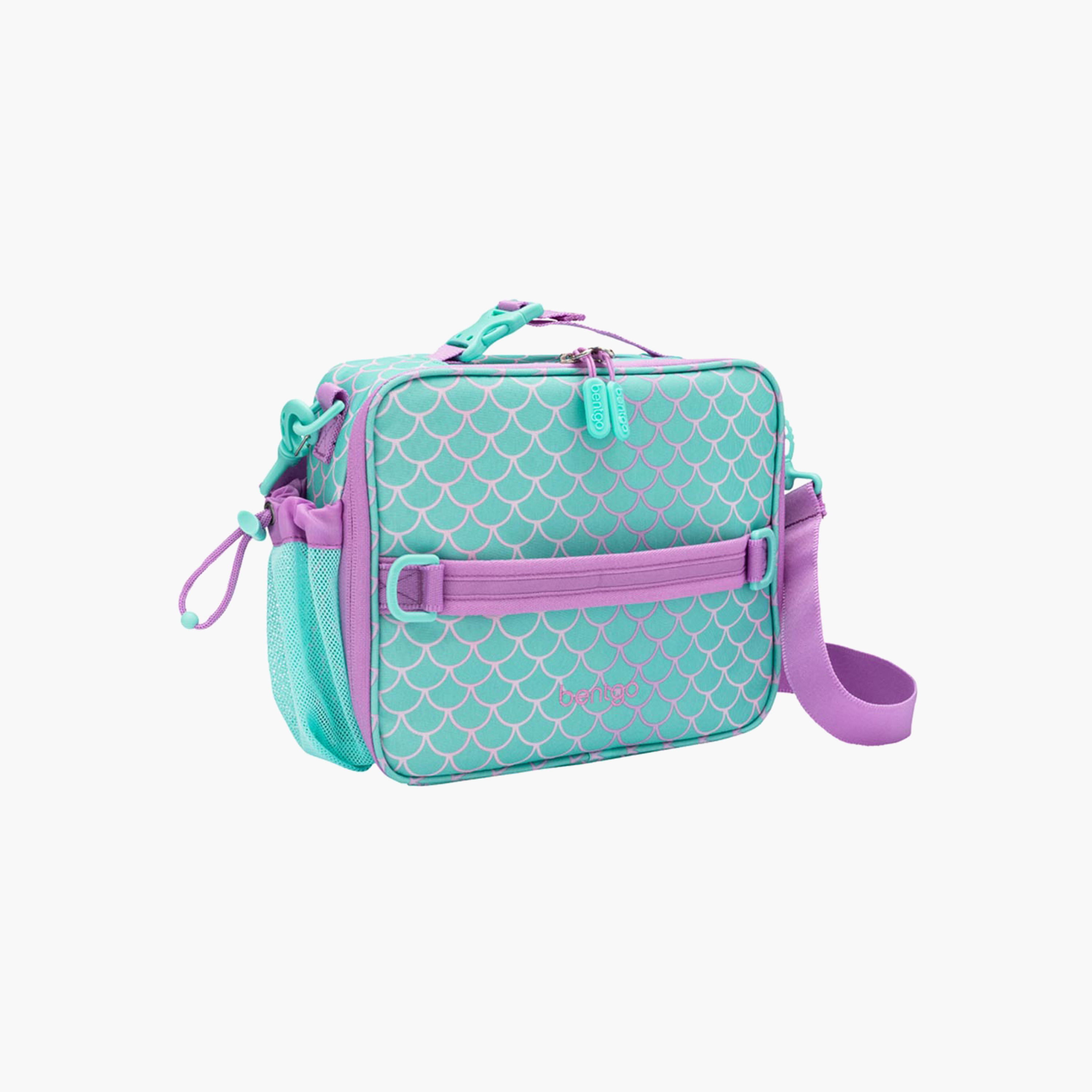Bentgo Kids Mermaid Print Insulated Lunch Bag with Zip Closure-school-lunchessentials-lunchbags-image-1